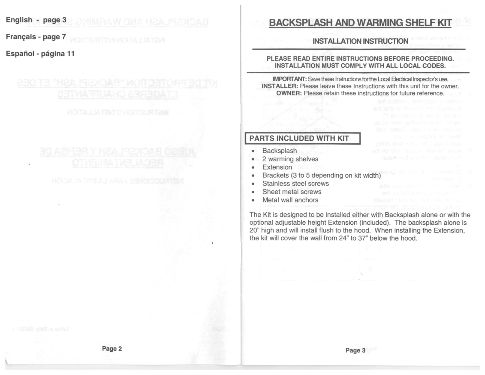 Whirlpool W10285448 Installation Instructions - ManualMachine.com