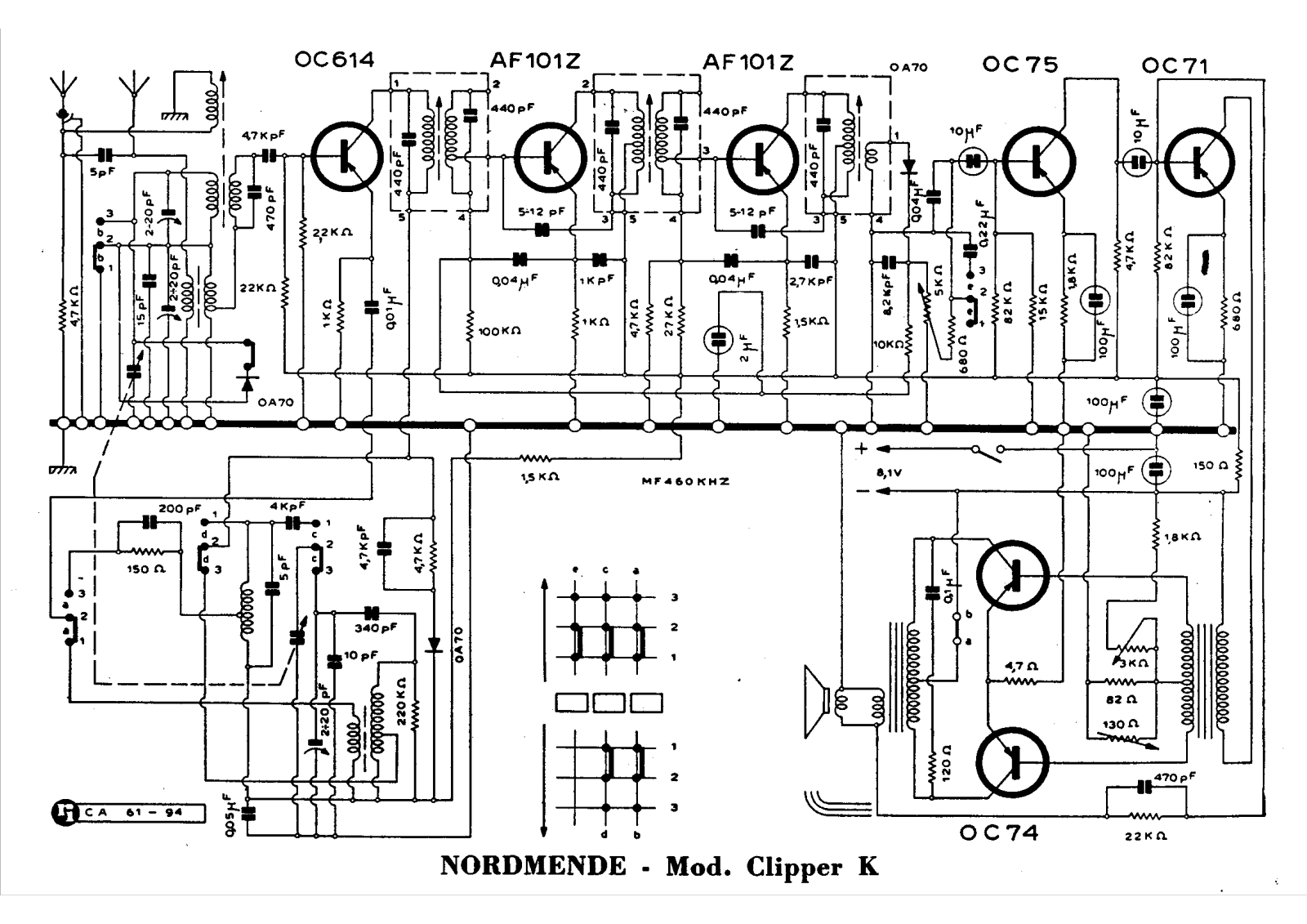 Nordmende Clipper-K Schematic