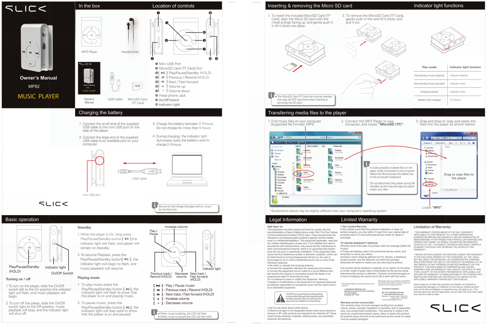 Slick MP82 User Manual