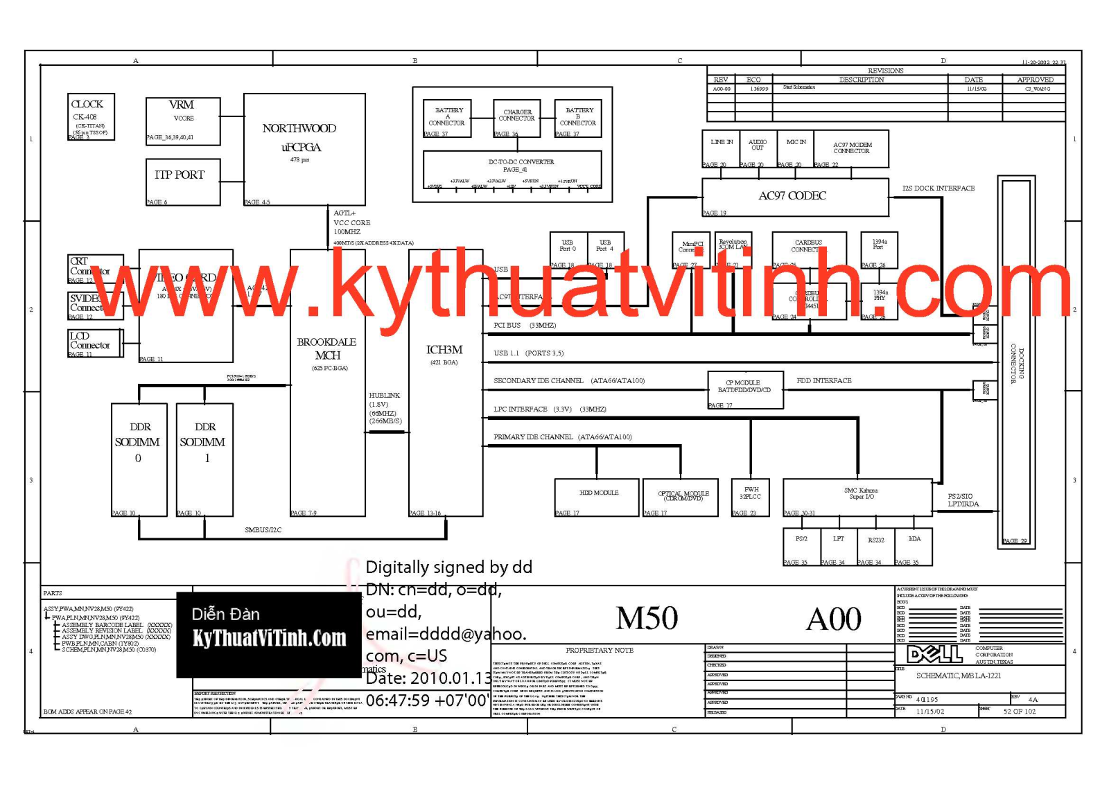 Dell MBLA-1221 Schematics