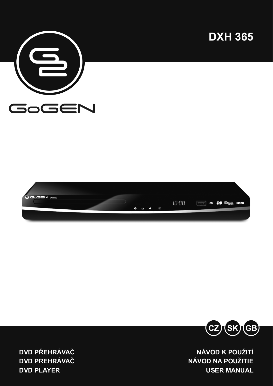 GoGEN DXH 365 User Manual