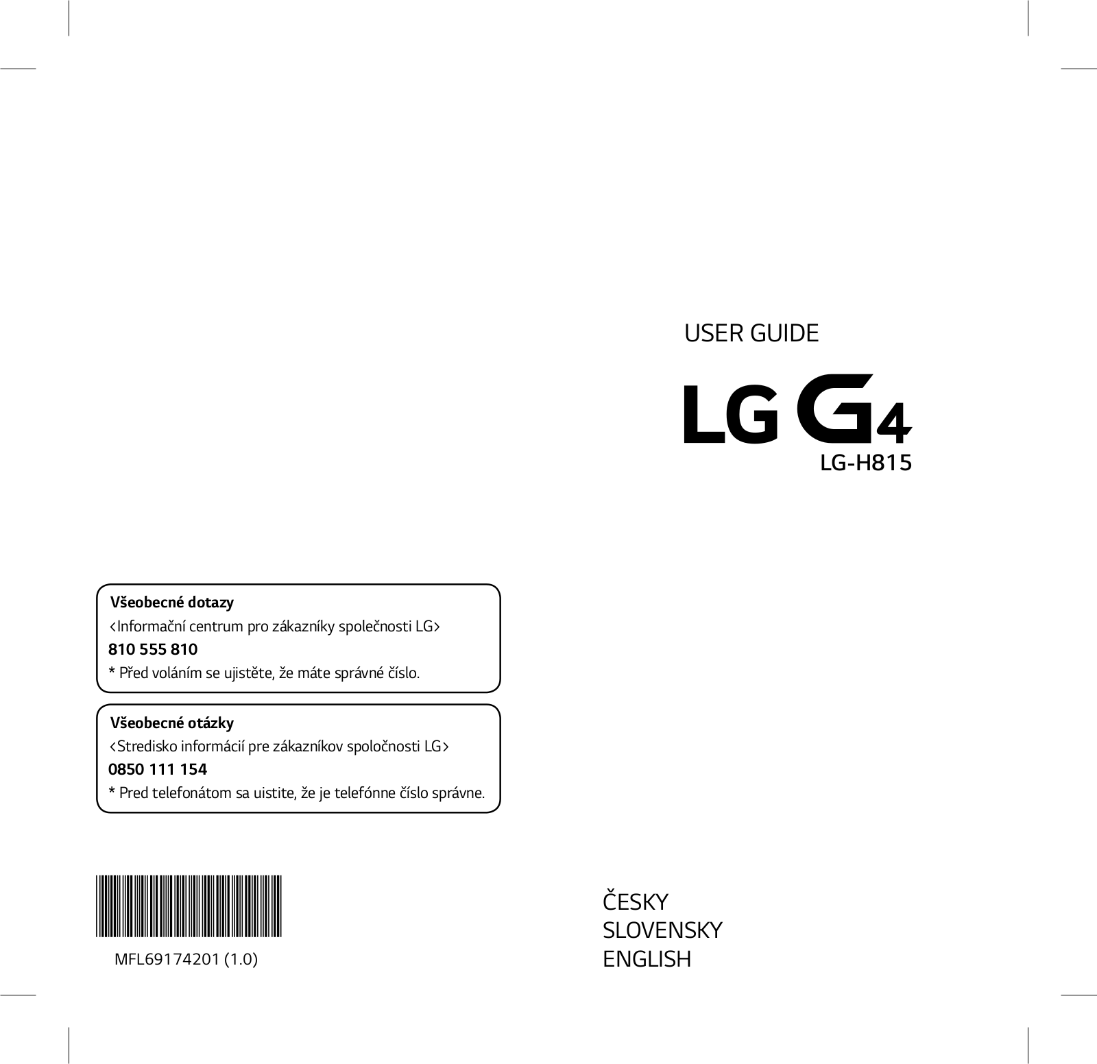 LG H815 User Manual