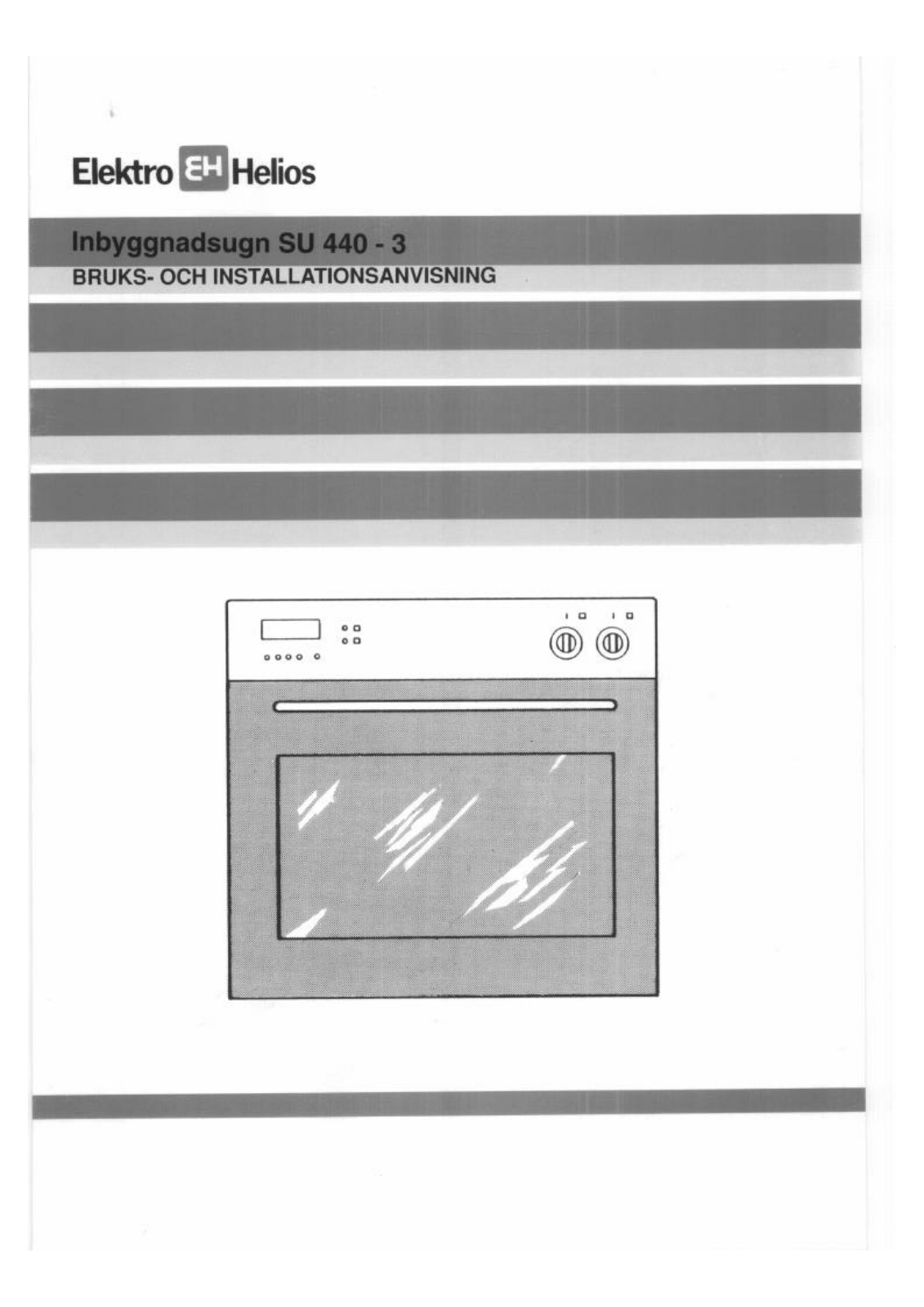 Elektro helios SU440-3 User and installation Manual