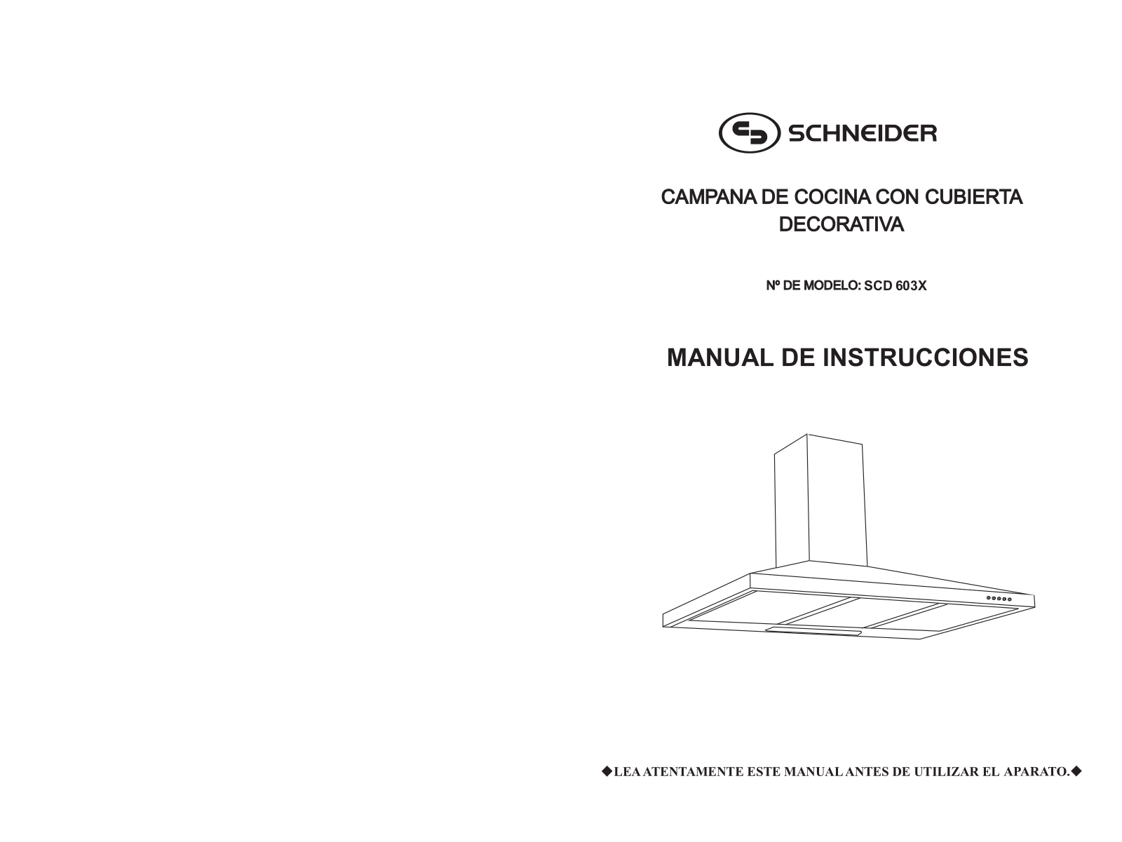 Schneider SCD 603X User Manual