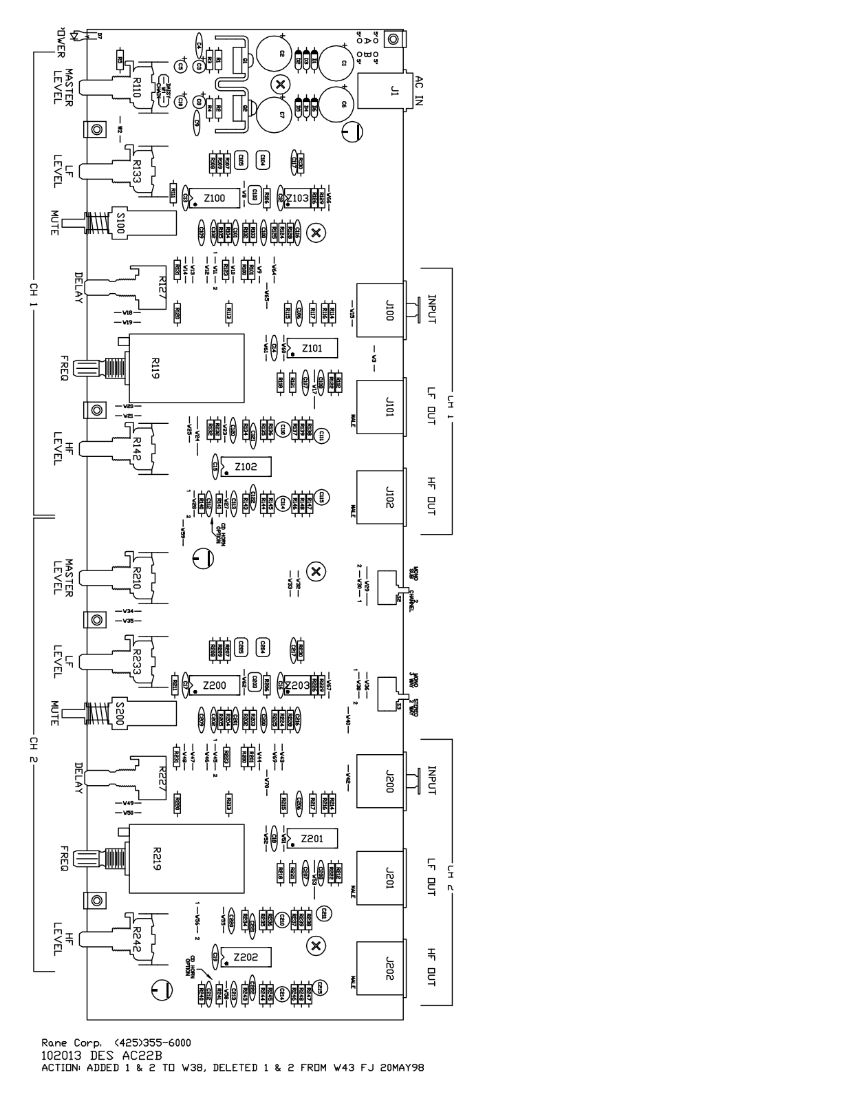 Rane ac 22b 1998 schematic