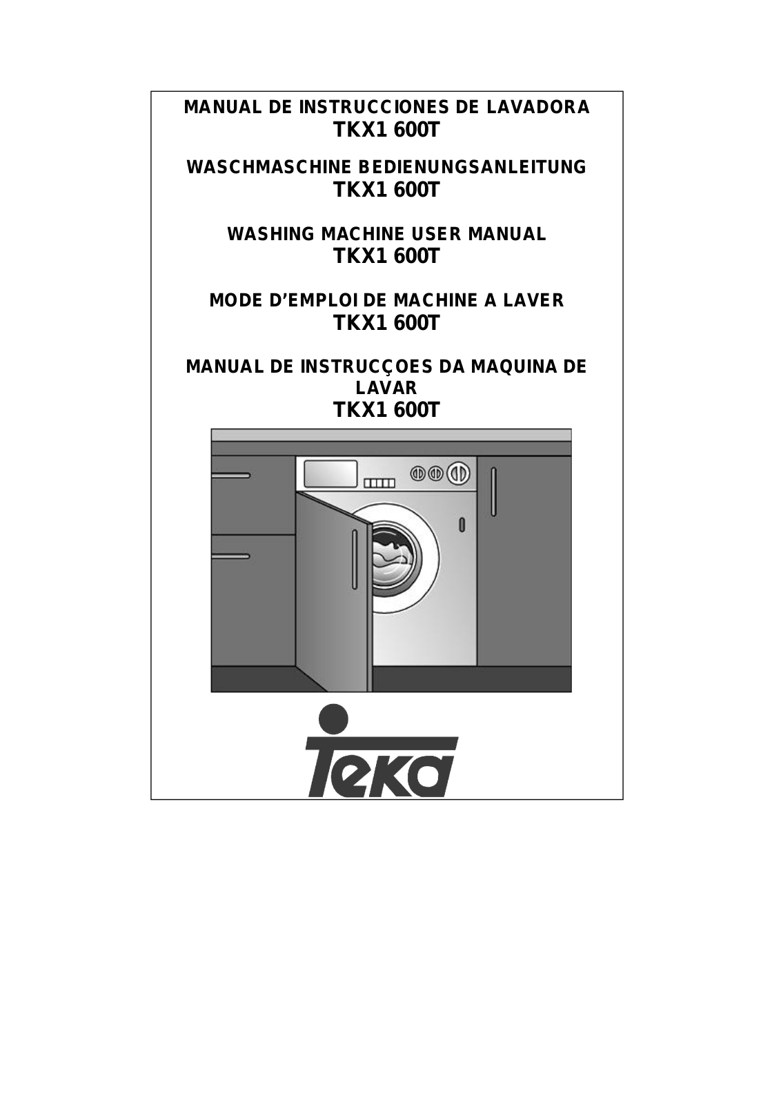 Teka TKX1 600 T User Manual