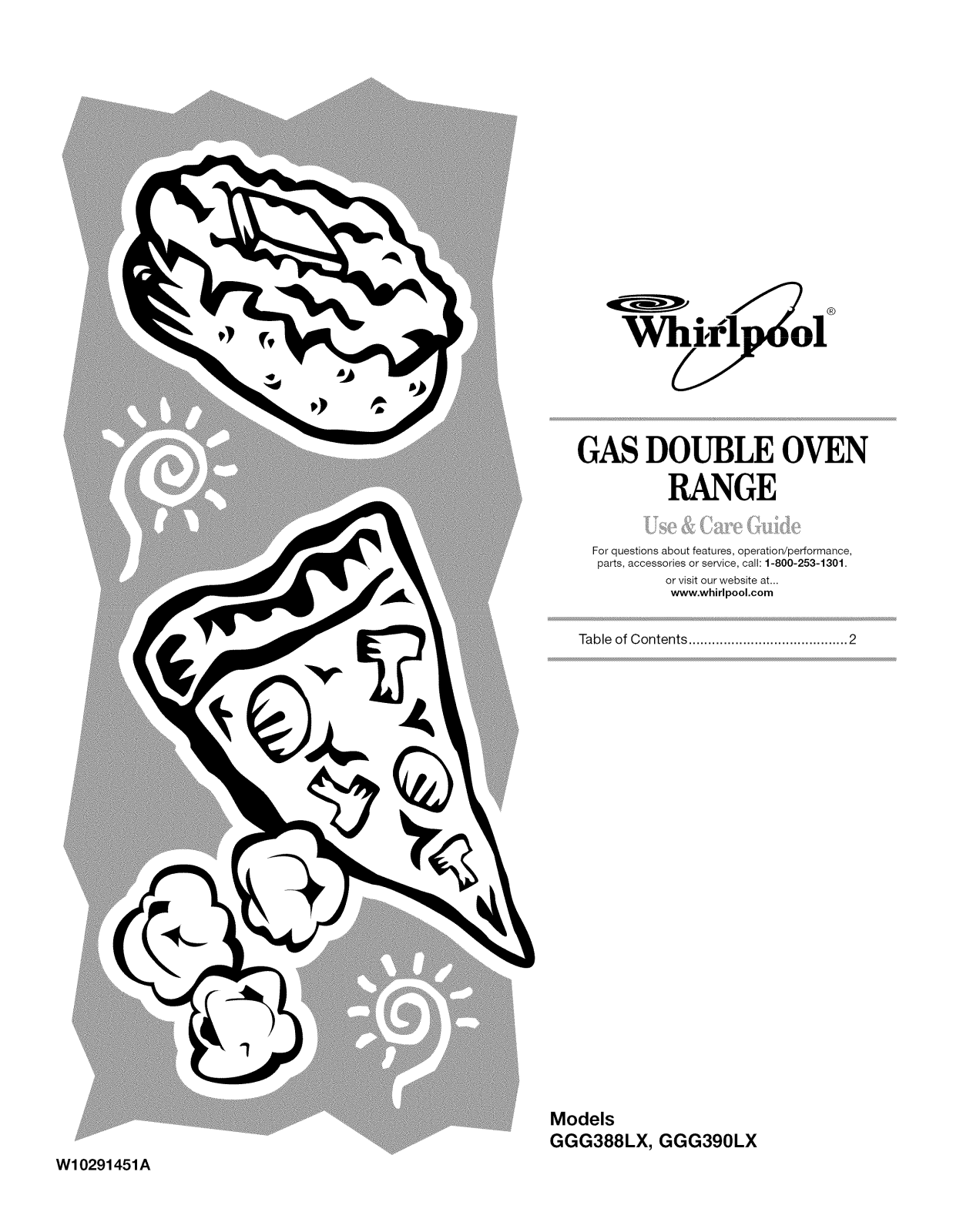 Whirlpool GGG388LXB00, GGG390LXS01, GGG390LXS00, GGG390LXQ01, GGG390LXQ00 Owner’s Manual