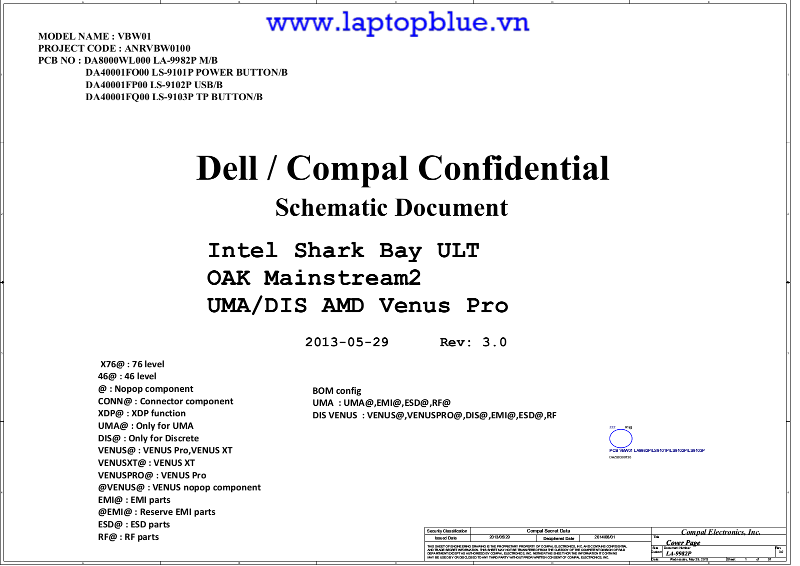 Dell inspiro 15r 3537 Schematics