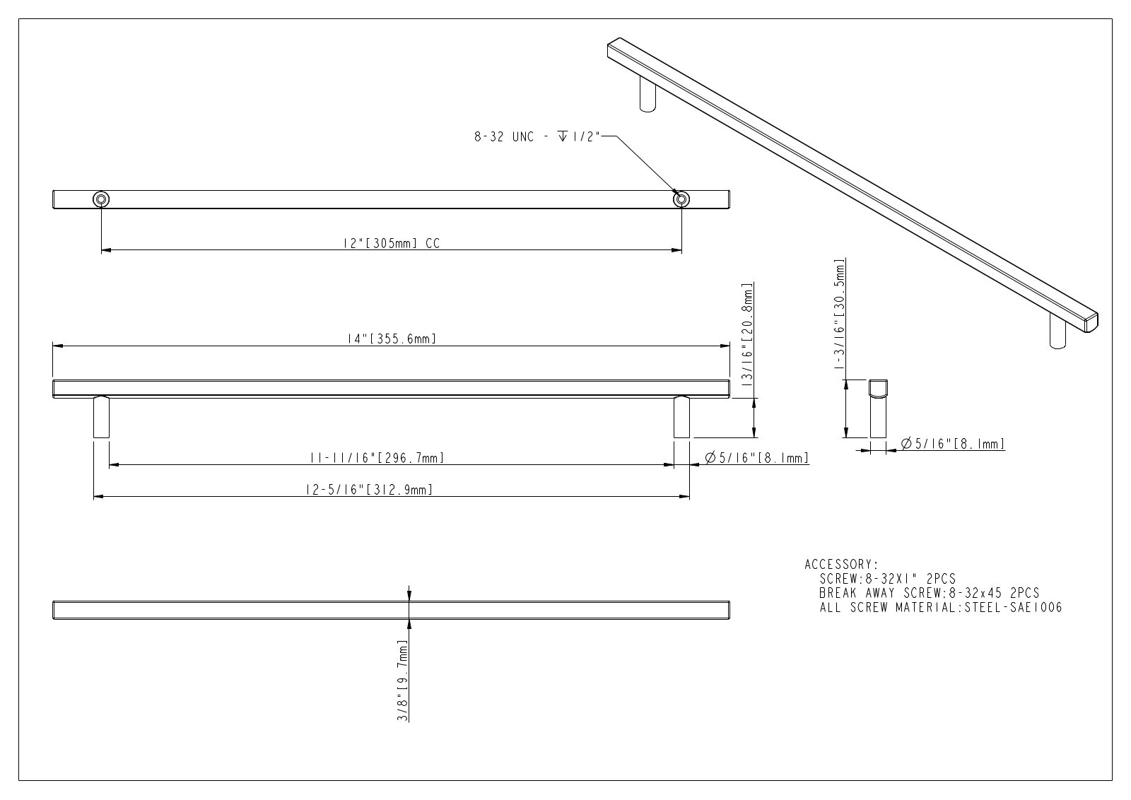 Jeffrey Alexander JALX1247 Specifications