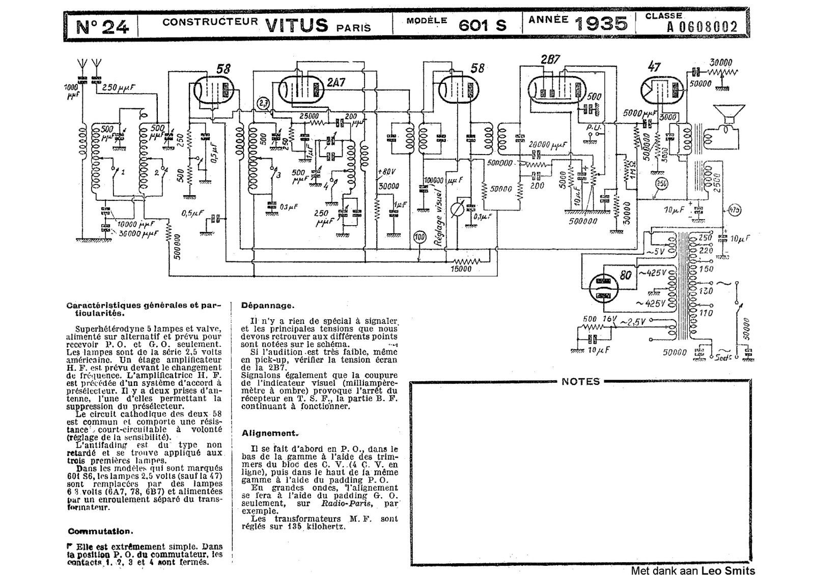 Vitus 601S_1935 Schematic - ManualMachine.com