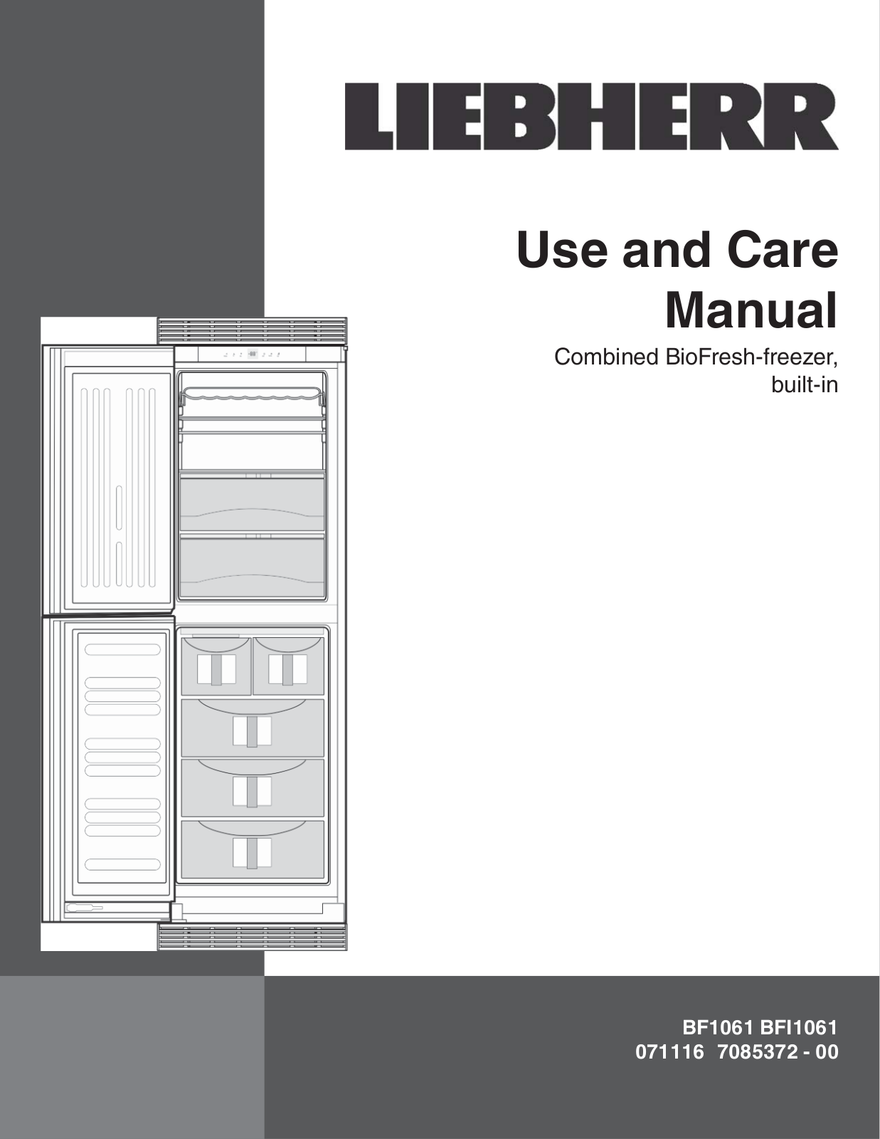 Liebherr BF1061 User Manual