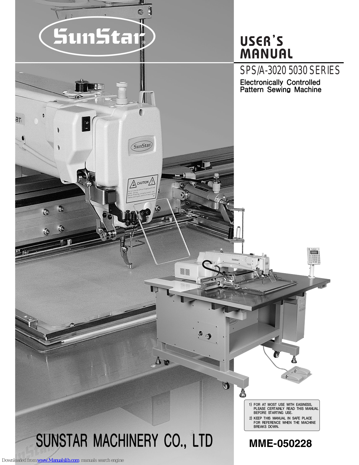 SunStar SPS/A-3020 5030 SERIES User Manual