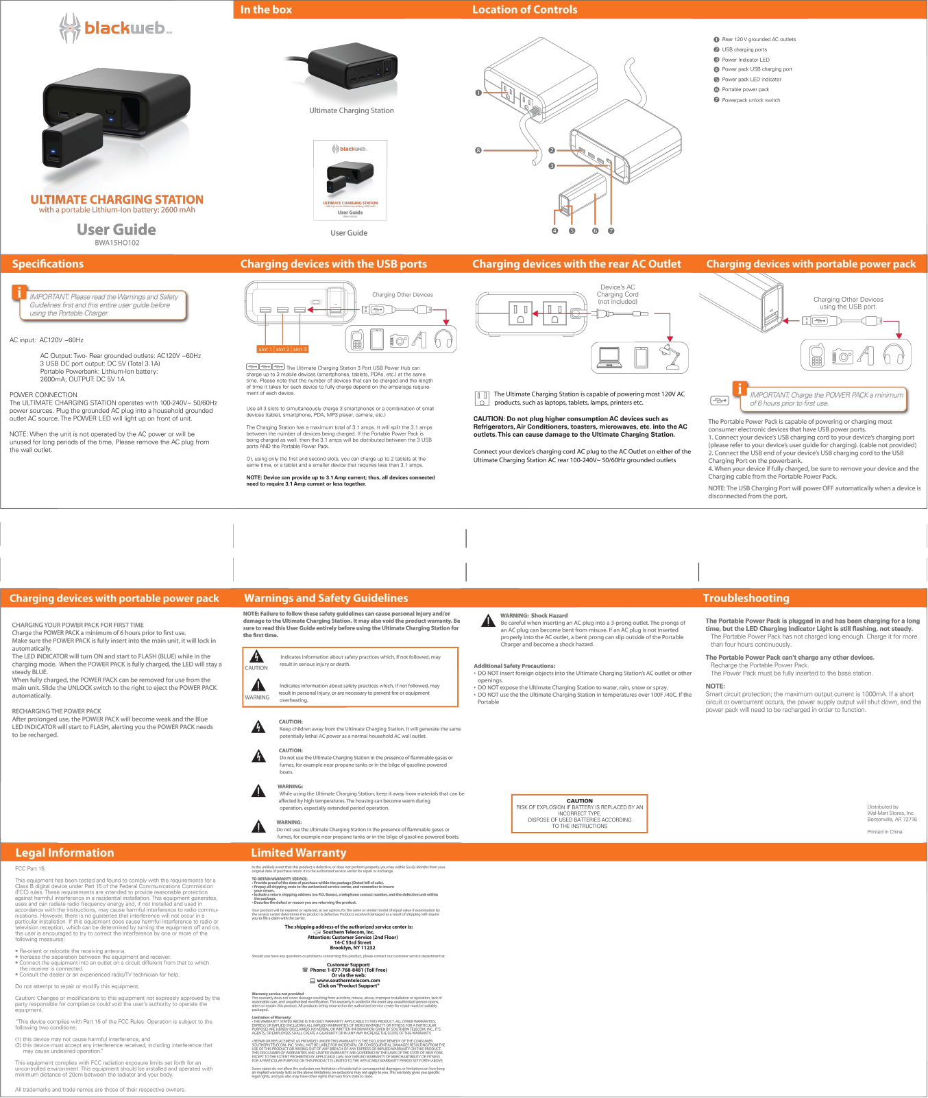 Blackweb BWA15HO102 User Manual