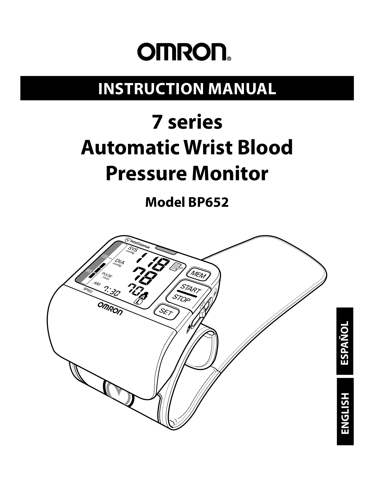 Omron BP652 User Manual