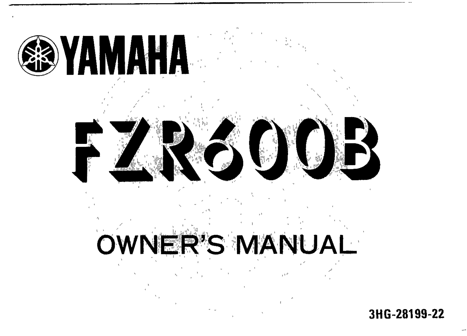 Yamaha FZR600 B 1991 Owner's manual