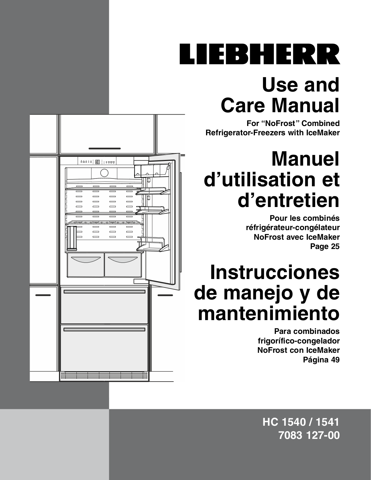 Liebherr HC1541 User Manual