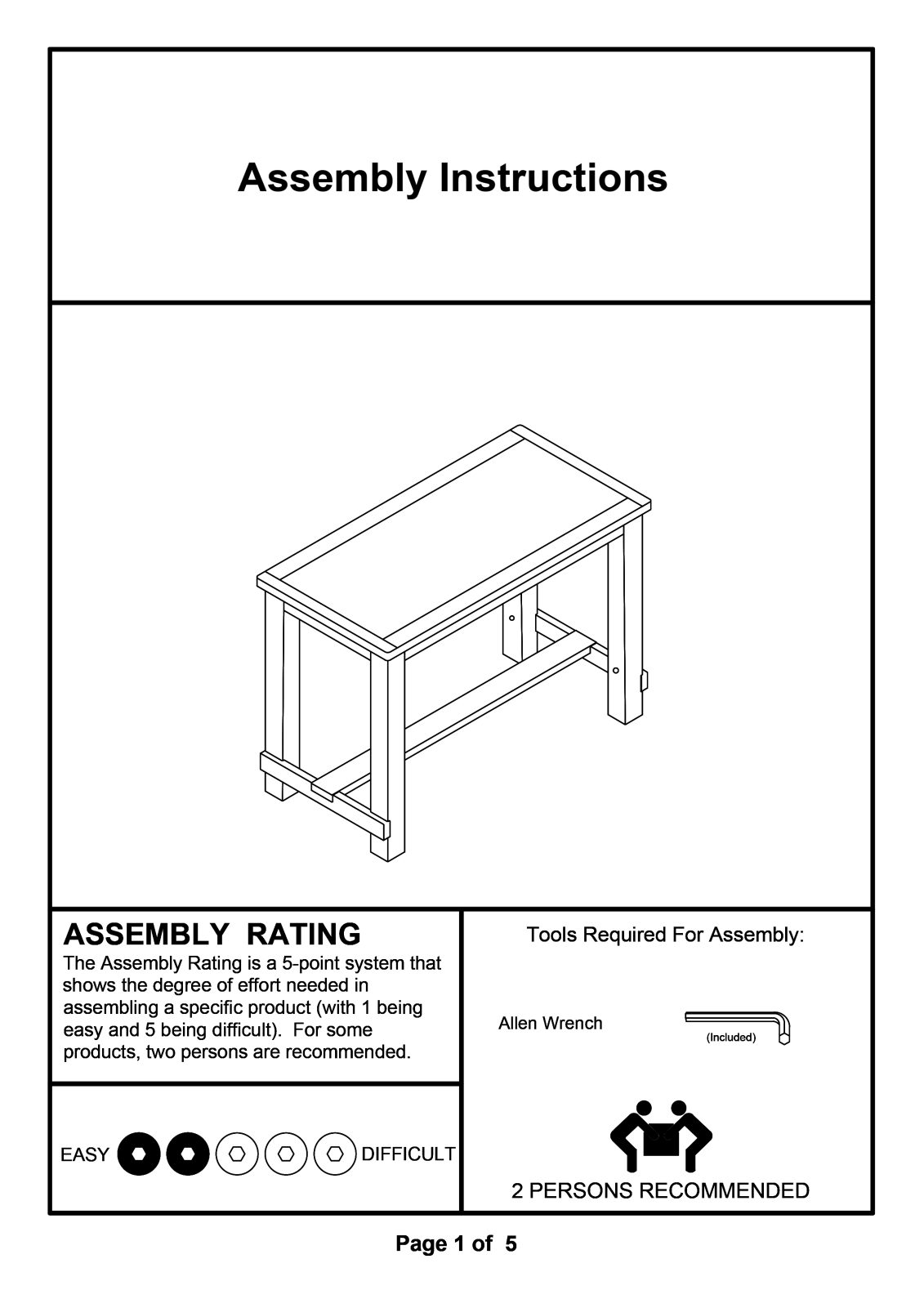 Greyleigh™ W003028504 Installation & Assembly (Table) - ManualMachine.com