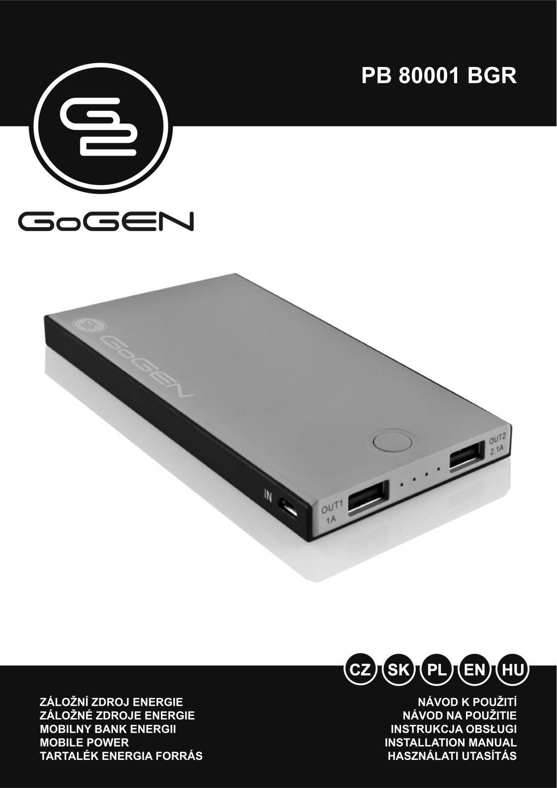 GoGEN PB 80001 BGR User Manual