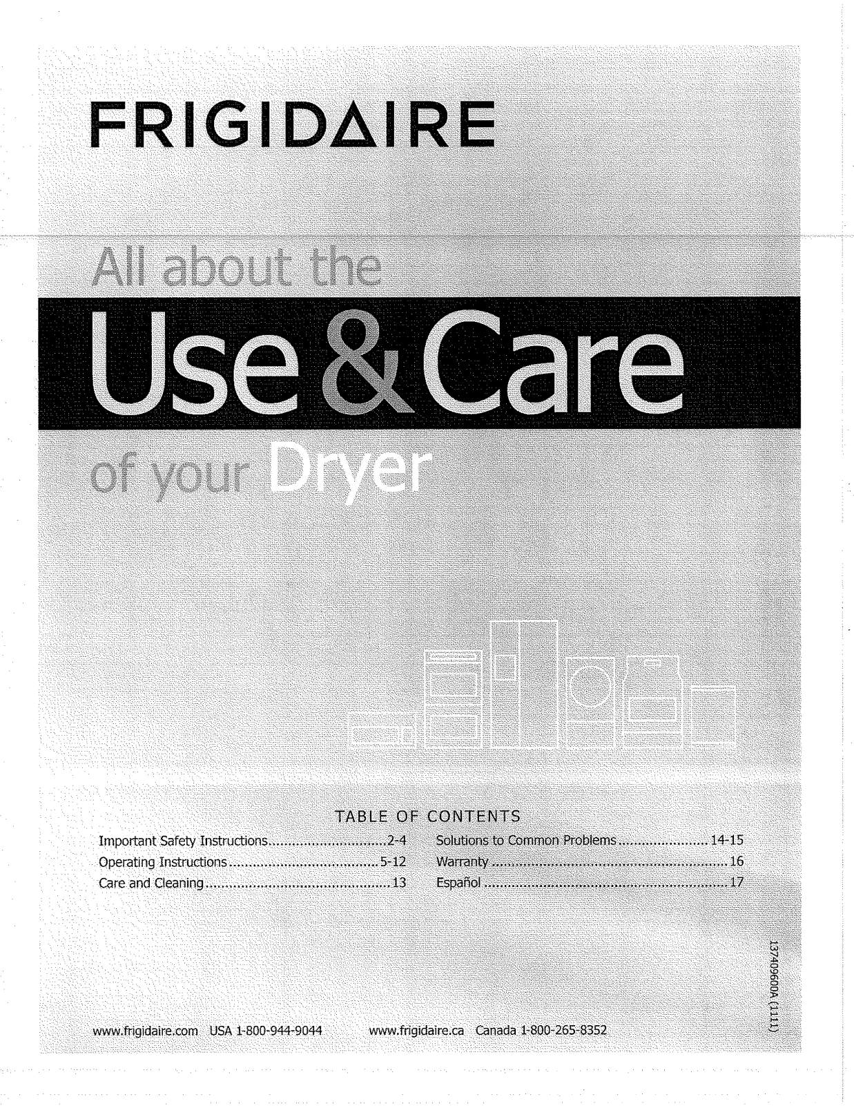 Frigidaire FARE4044MW1, FARE4044MW0 Owner’s Manual