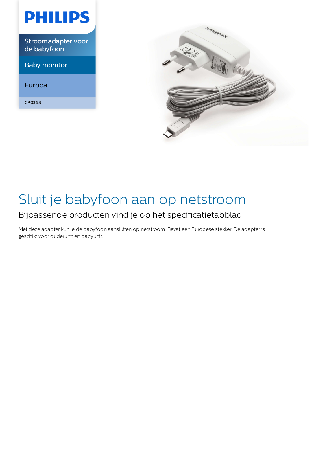 Philips CP0368/01 Leaflet - ManualMachine.com