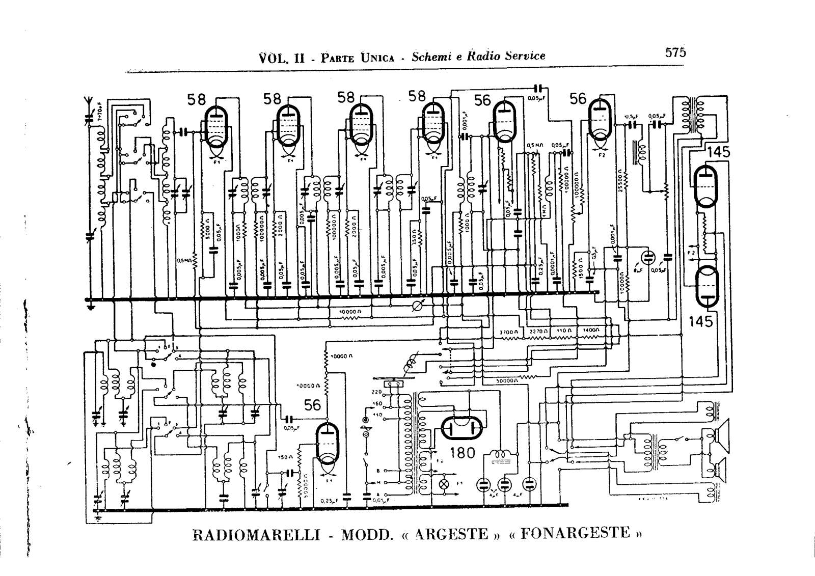 Radiomarelli argeste schematic