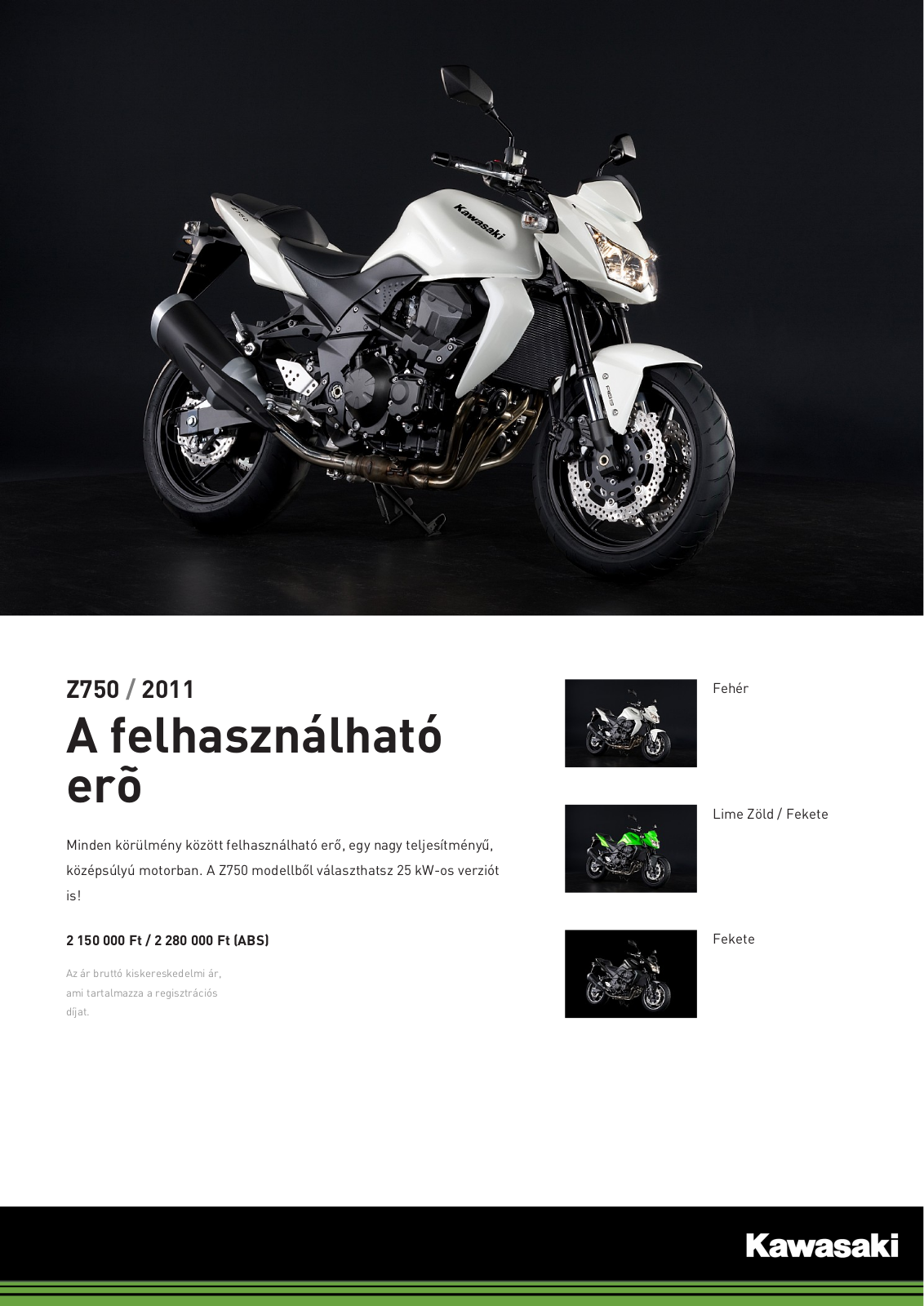 Kawasaki Z750 Brochure