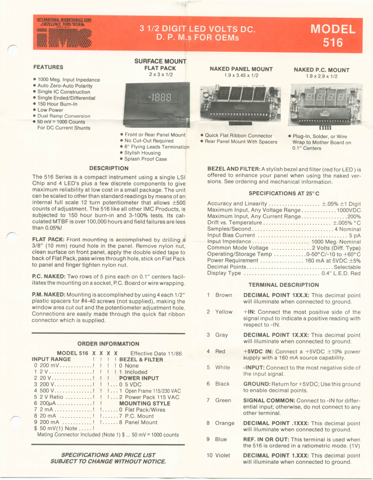 IMC 516 schematic