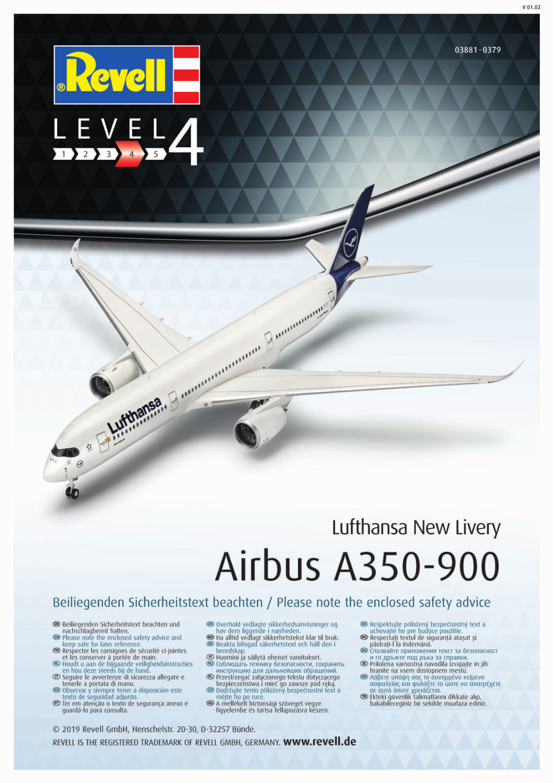 Revell A350-900 Lufthansa New Livery Service Manual