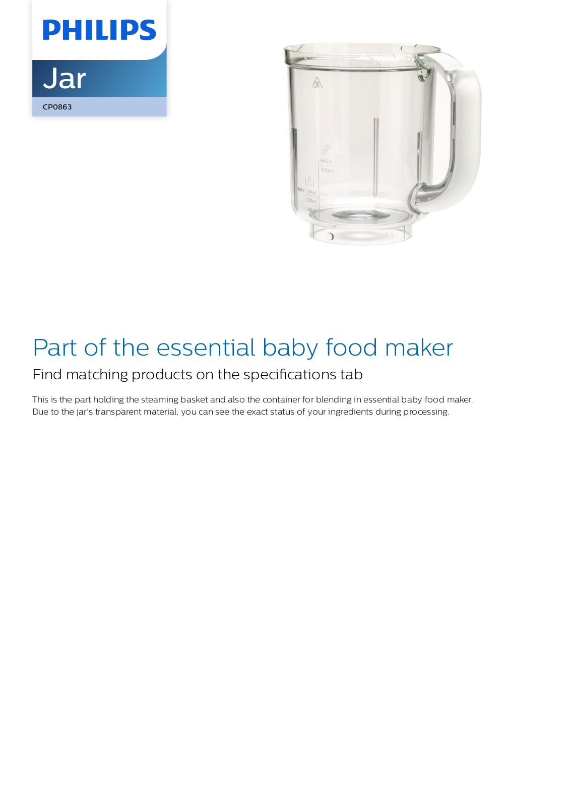 Philips CP0863/01 leaflet - ManualMachine.com