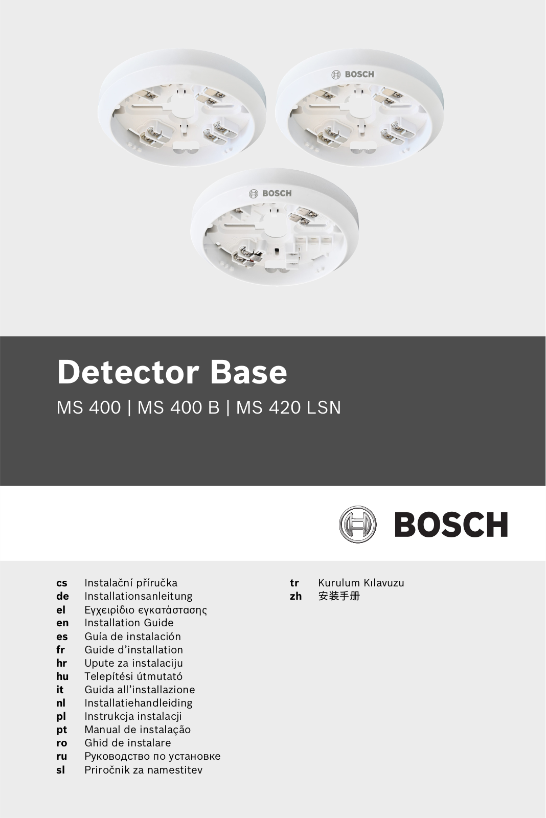 BOSCH MS 420 User Manual