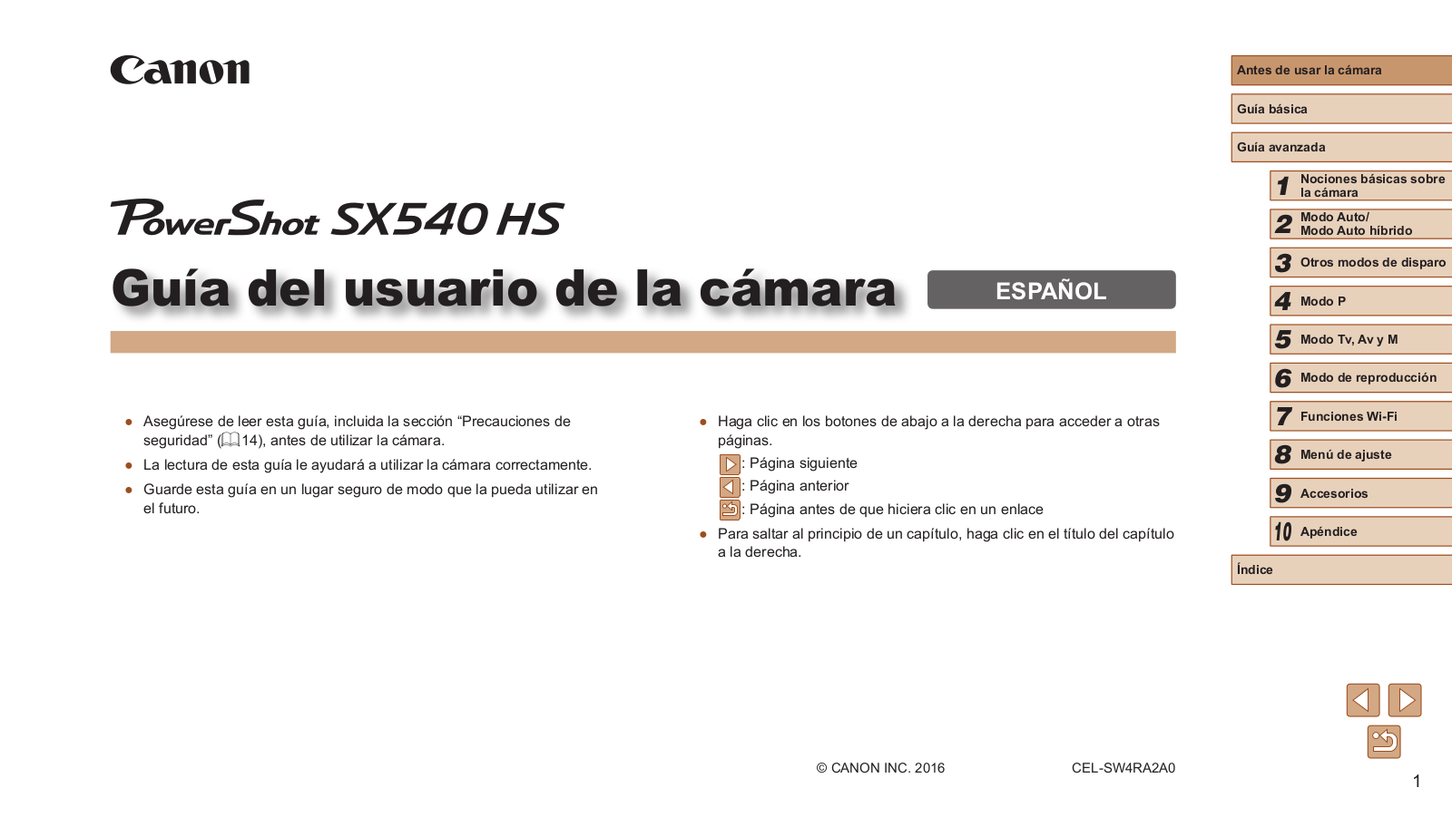 Canon SX540 HS User Manual