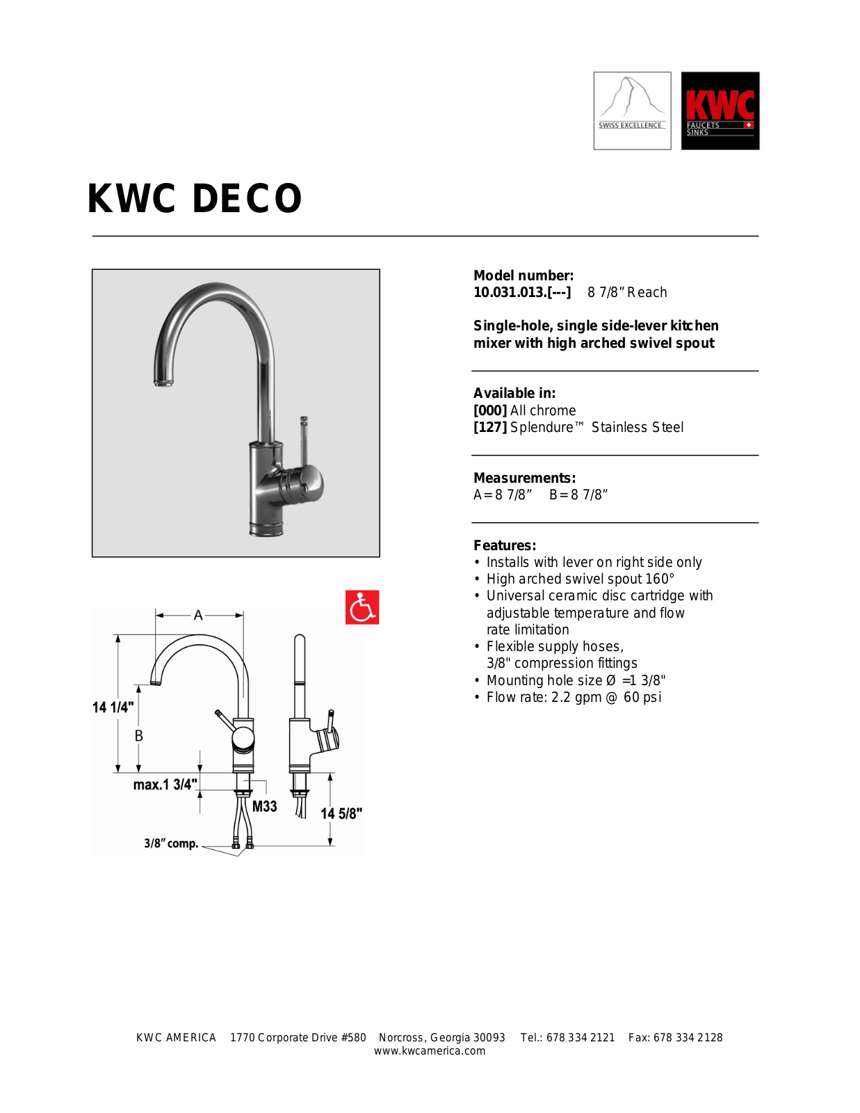 KWC 10.031.013 User Manual