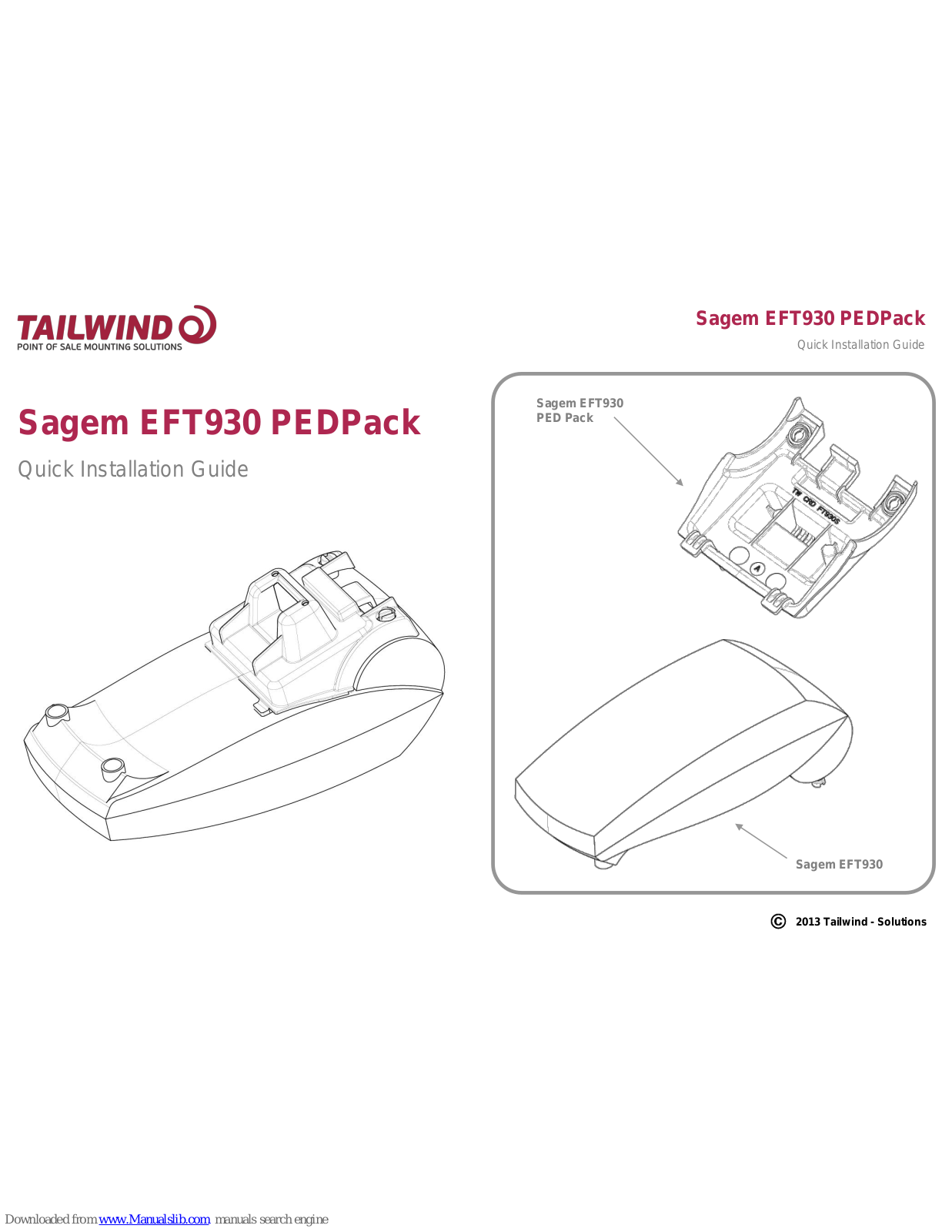 Tailwind PEDPack Quick Installation Manual