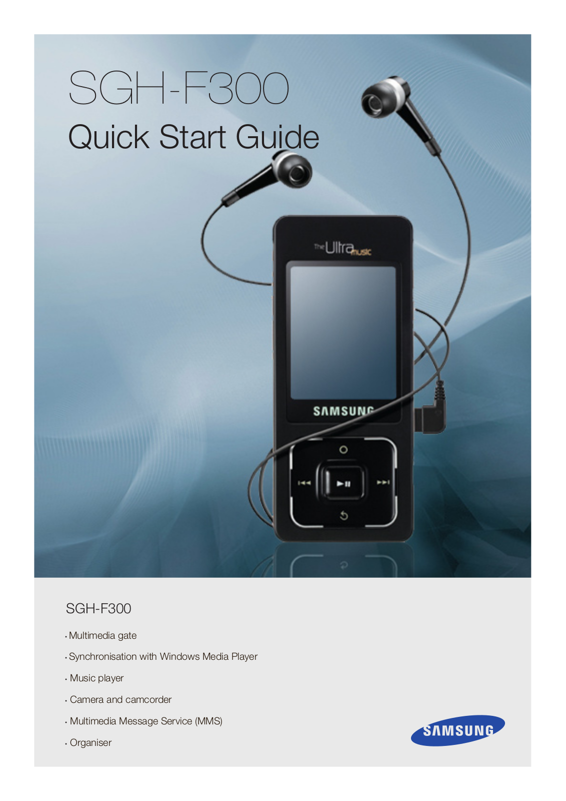 Samsung SGH-F300 User Manual