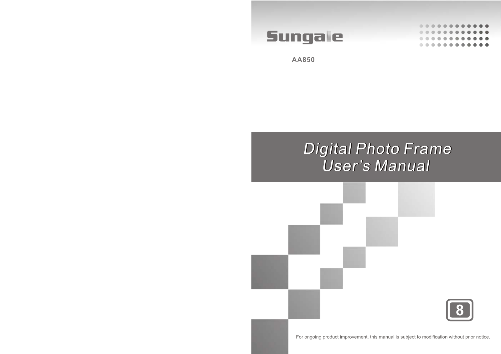 Sungale AA850 User Manual