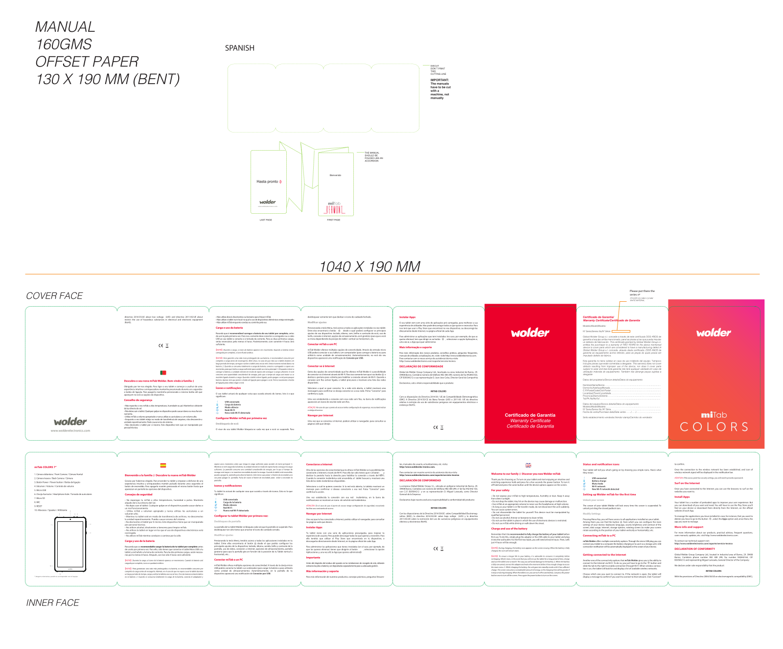 Wolder miTab Colors 7 User Manual