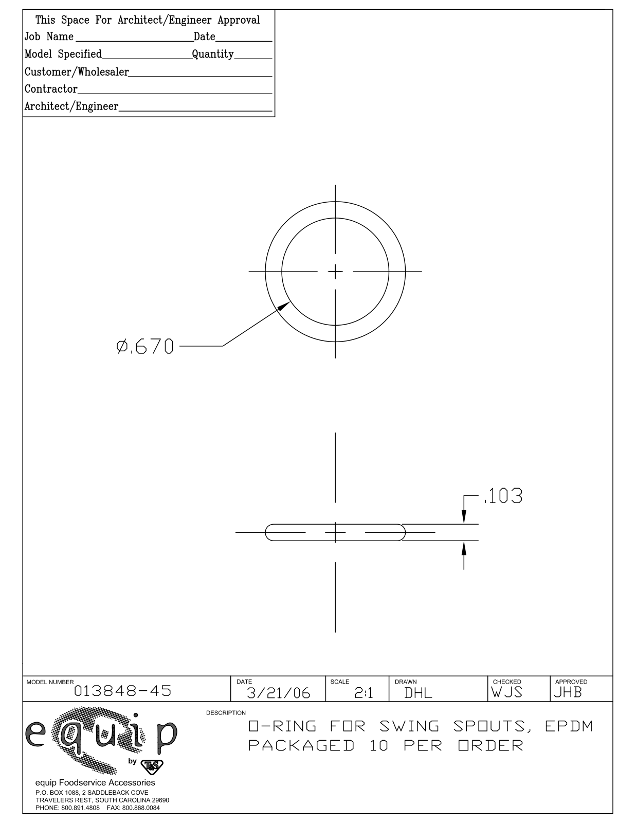 T&S Brass 013848-45 User Manual