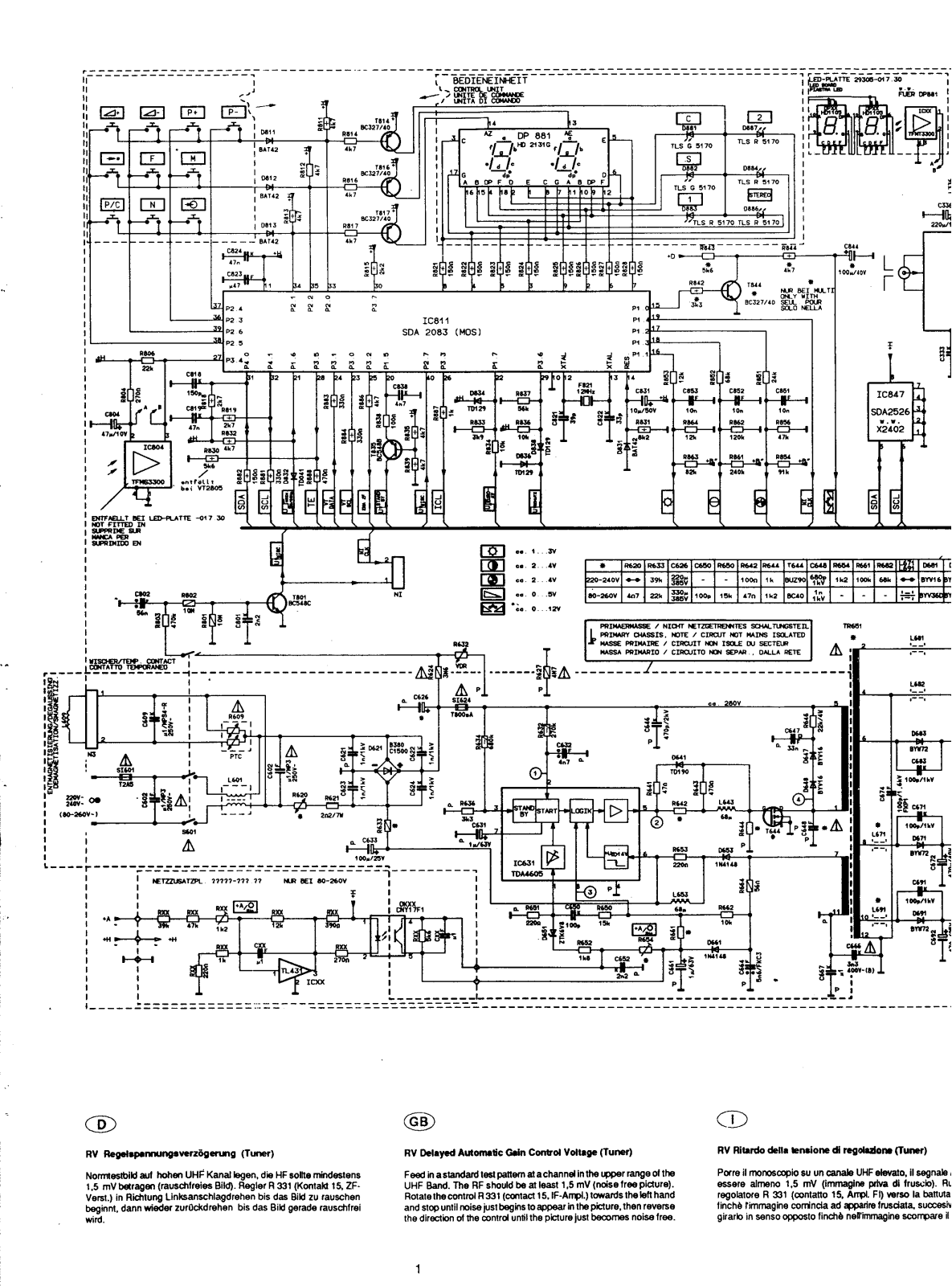 GRUNDIG CUC 3800 Service Manual