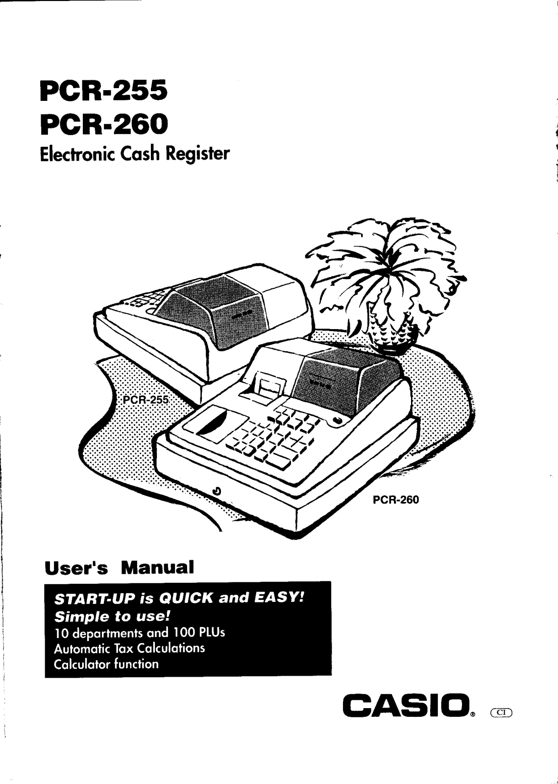 Casio PCR260-E, PCR-260 Owner's Manual