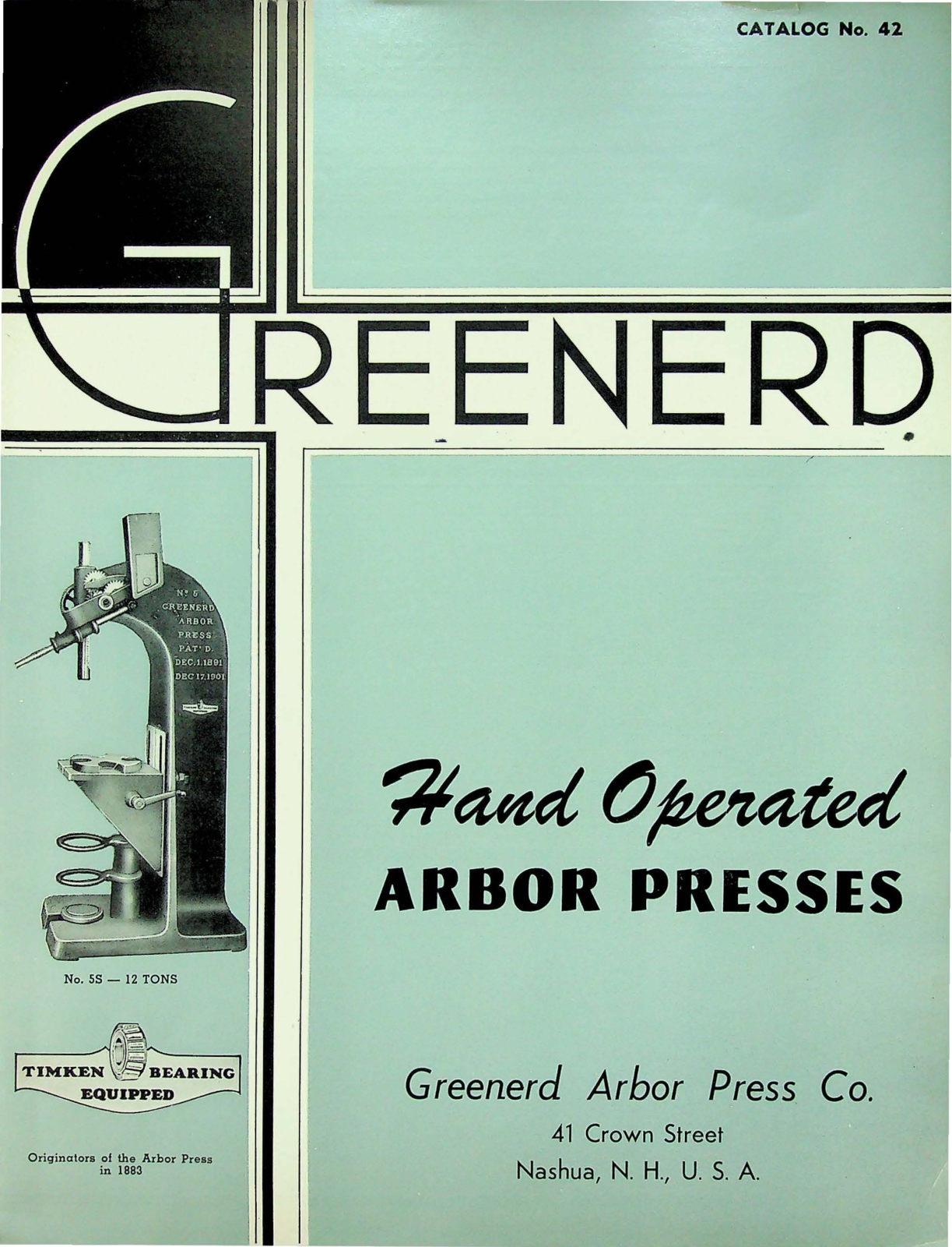 Greenerd Press & Machine Hand Operated Arbor Presses Press - ManualMachine.com