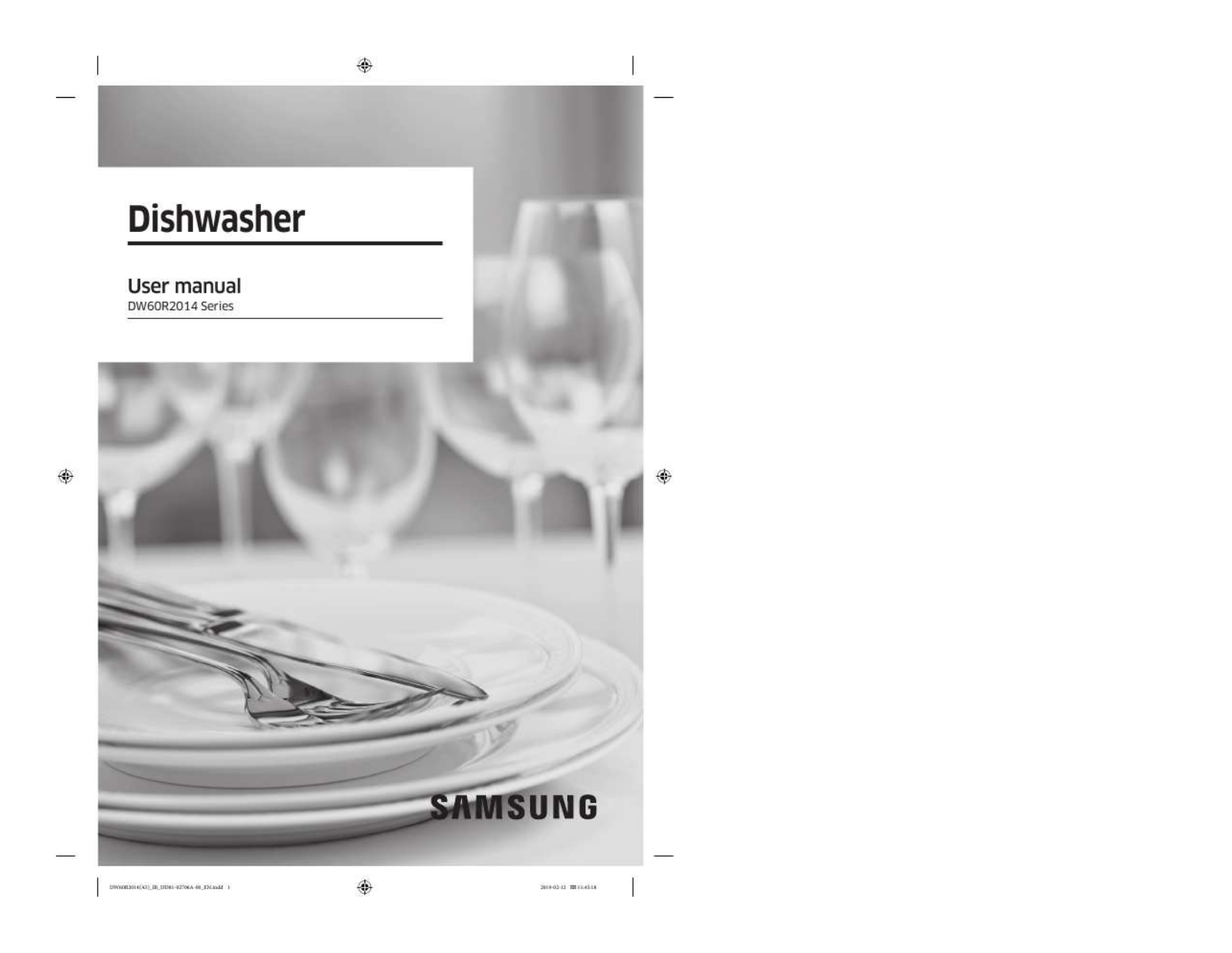 Samsung DW60R2014AP, DW60R2014US User Manual