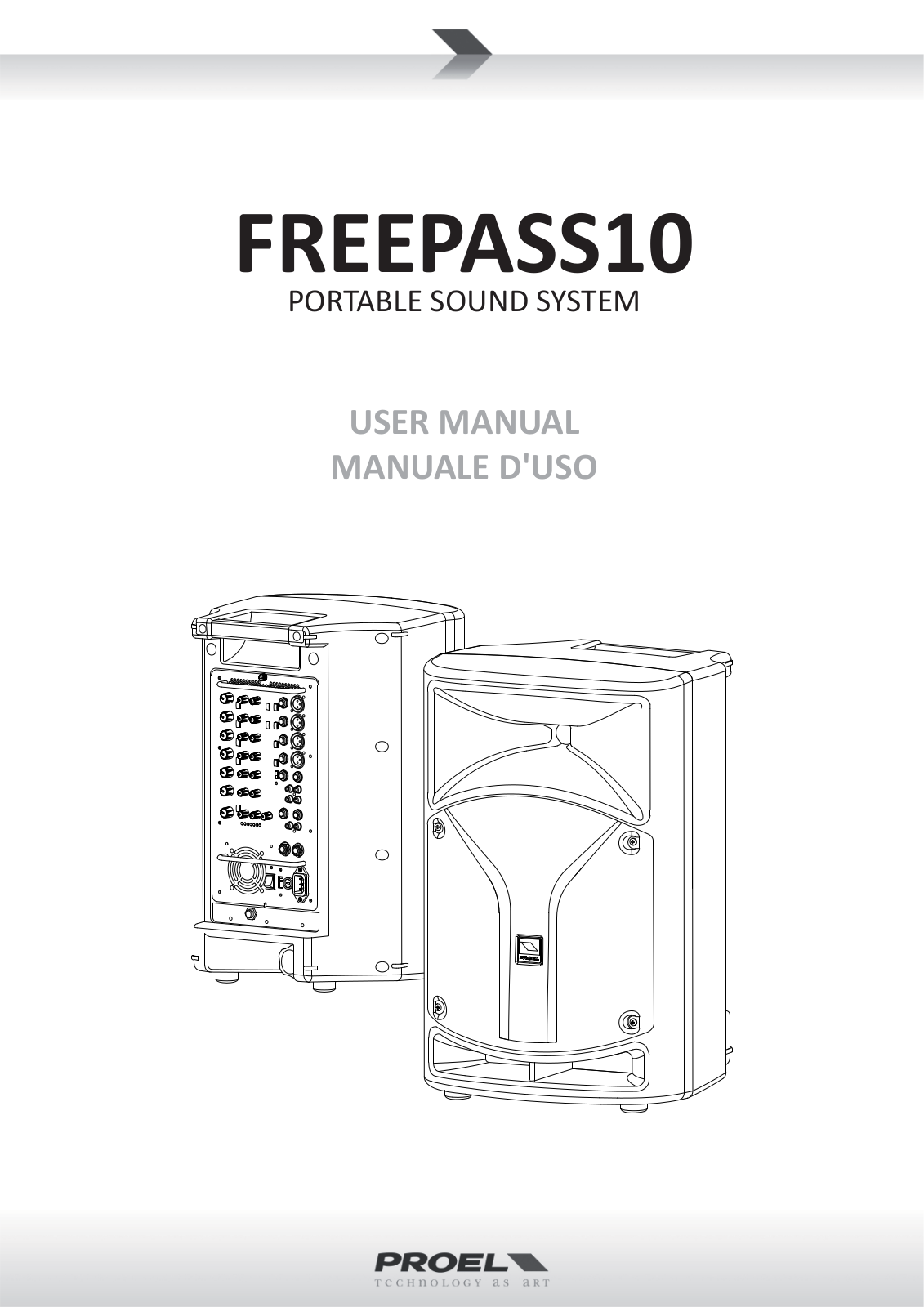 Proel FREEPASS10 USER’S MANUAL