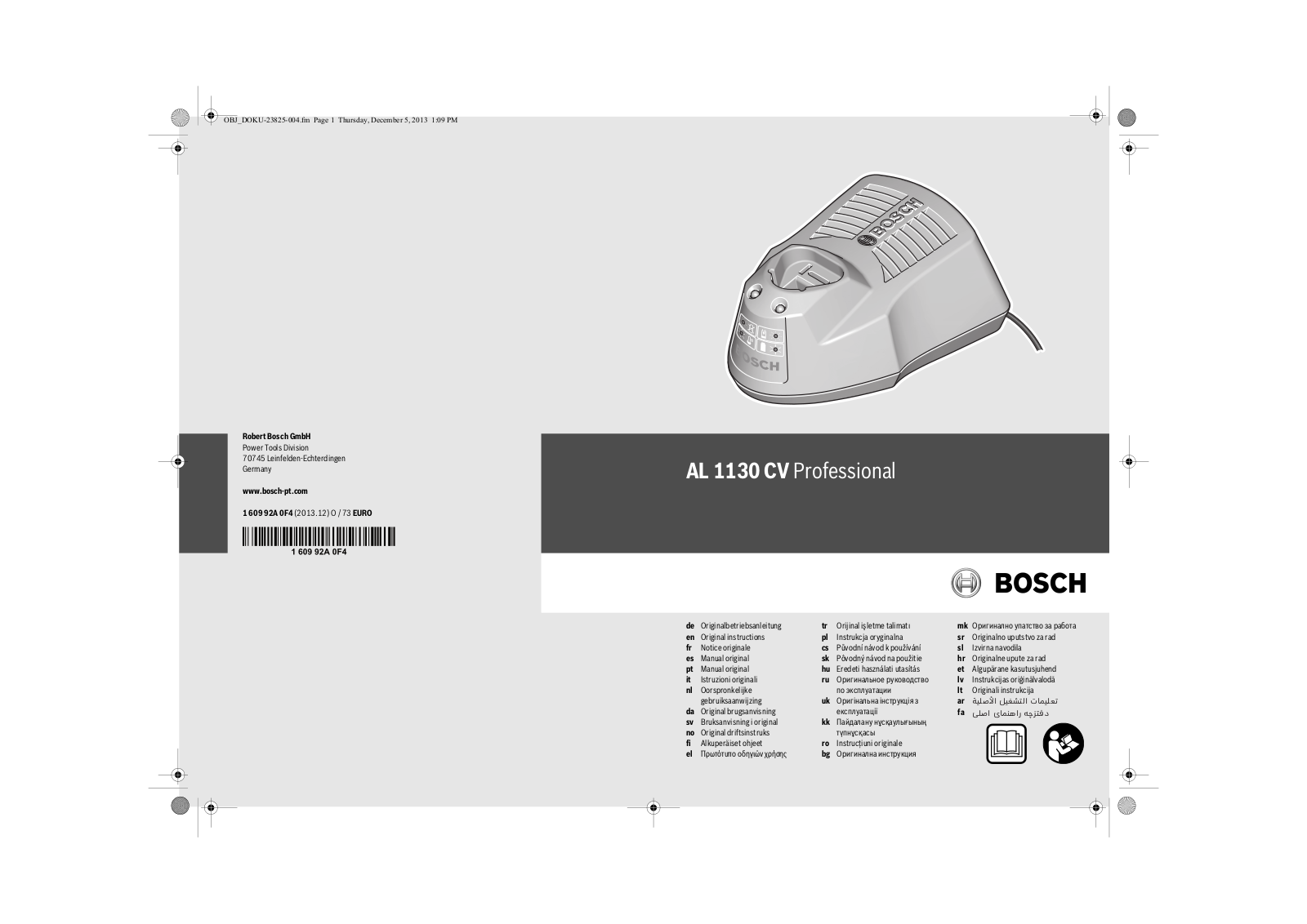 Bosch AL 1130 CV User Manual