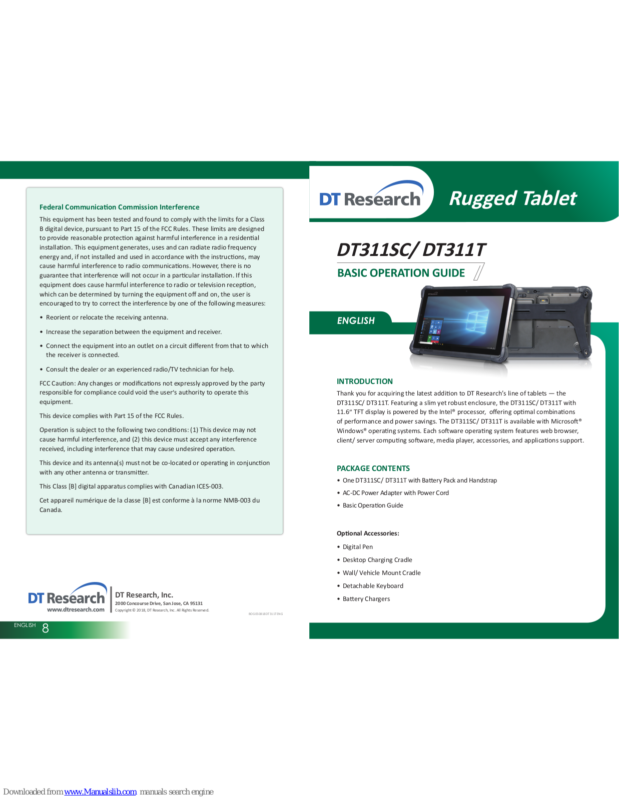 DT Research DT311SC, DT311T Basic Operation Manual - ManualMachine.com