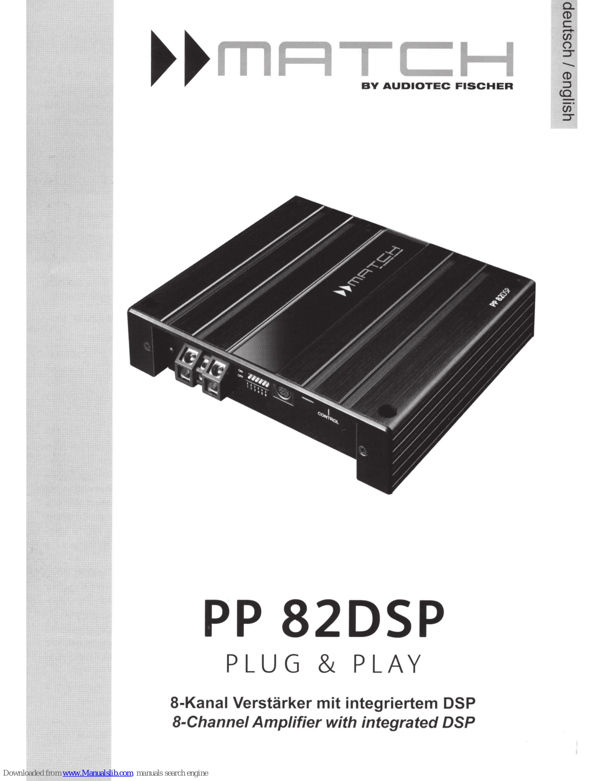 Match PP 82DSP User Manual - ManualMachine.com