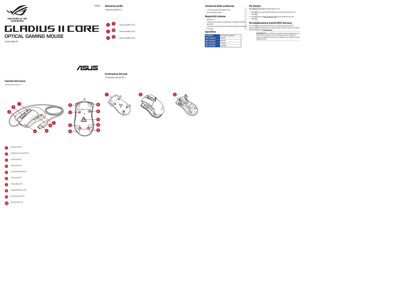 Asus Gladius II Core User’s Manual