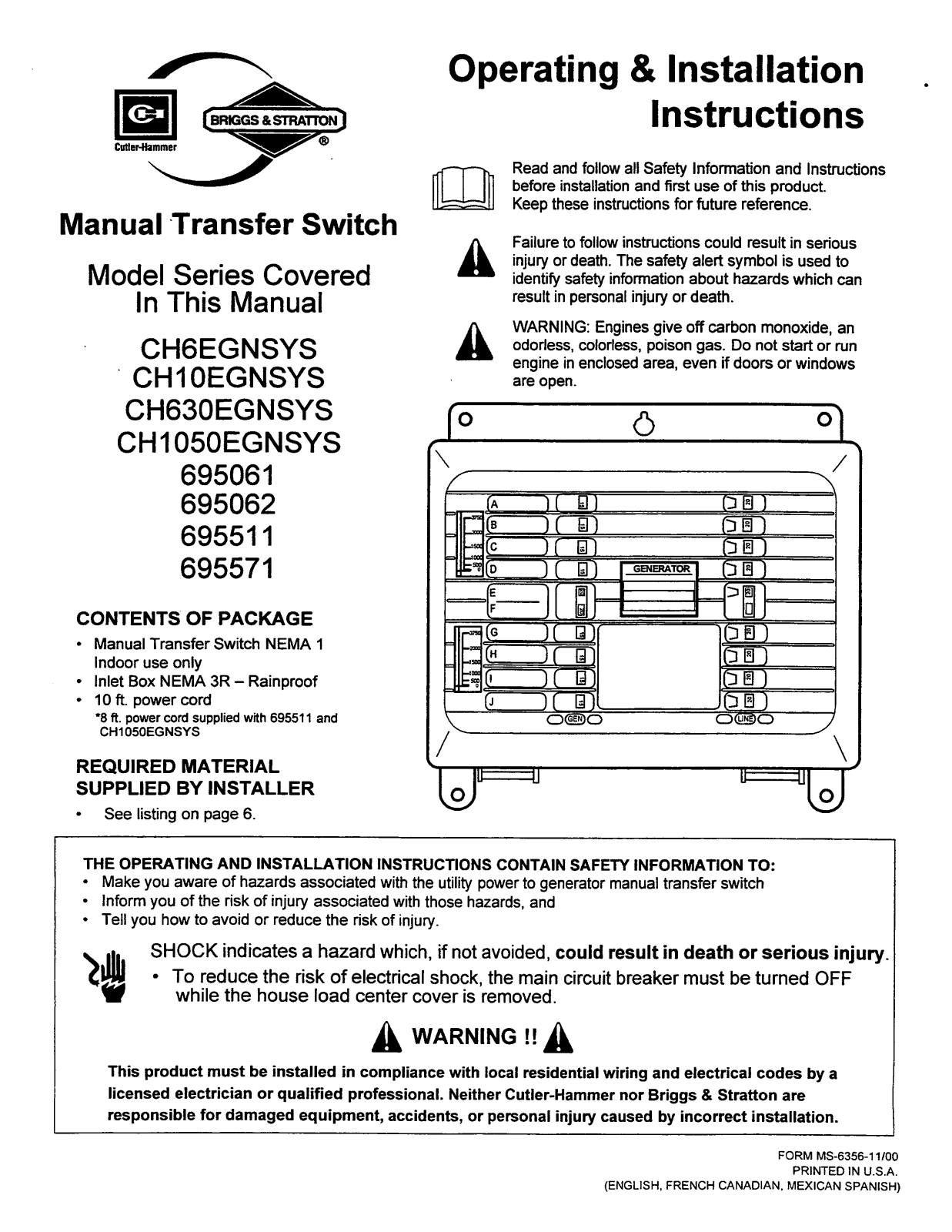 Briggs & Stratton 1682 Owners Manual - ManualMachine.com
