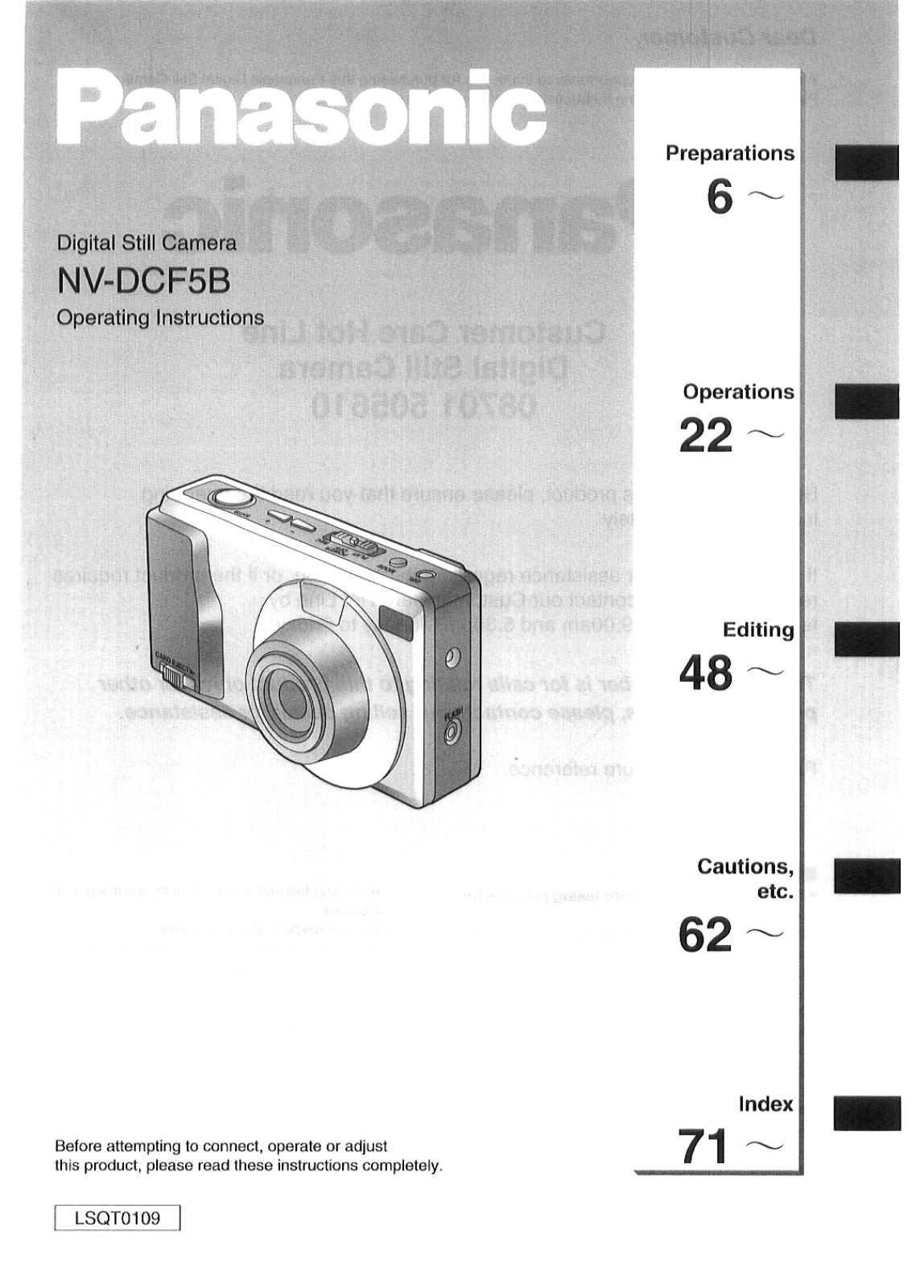 Panasonic NV-DCF5 User Manual