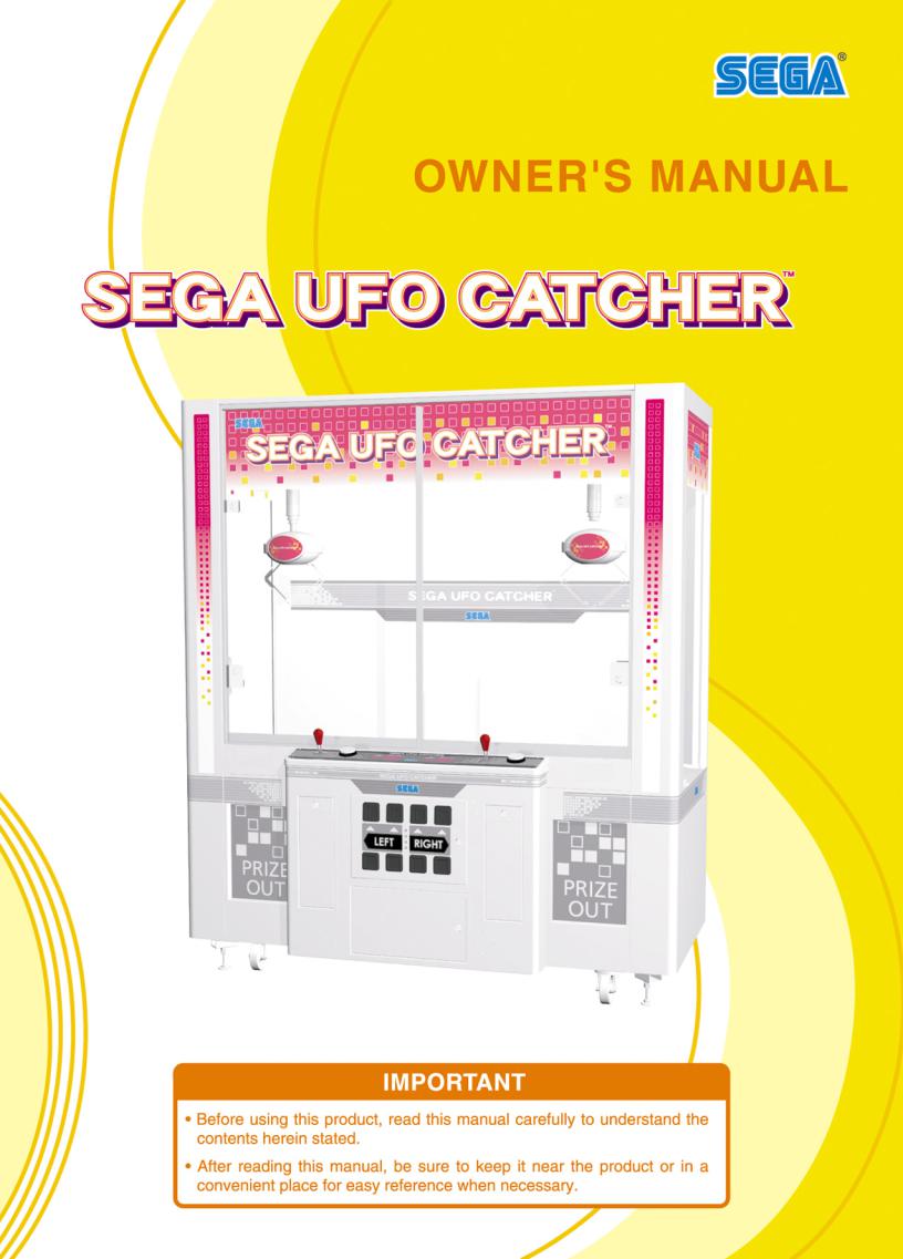 Sega UFO CATCHER Manual