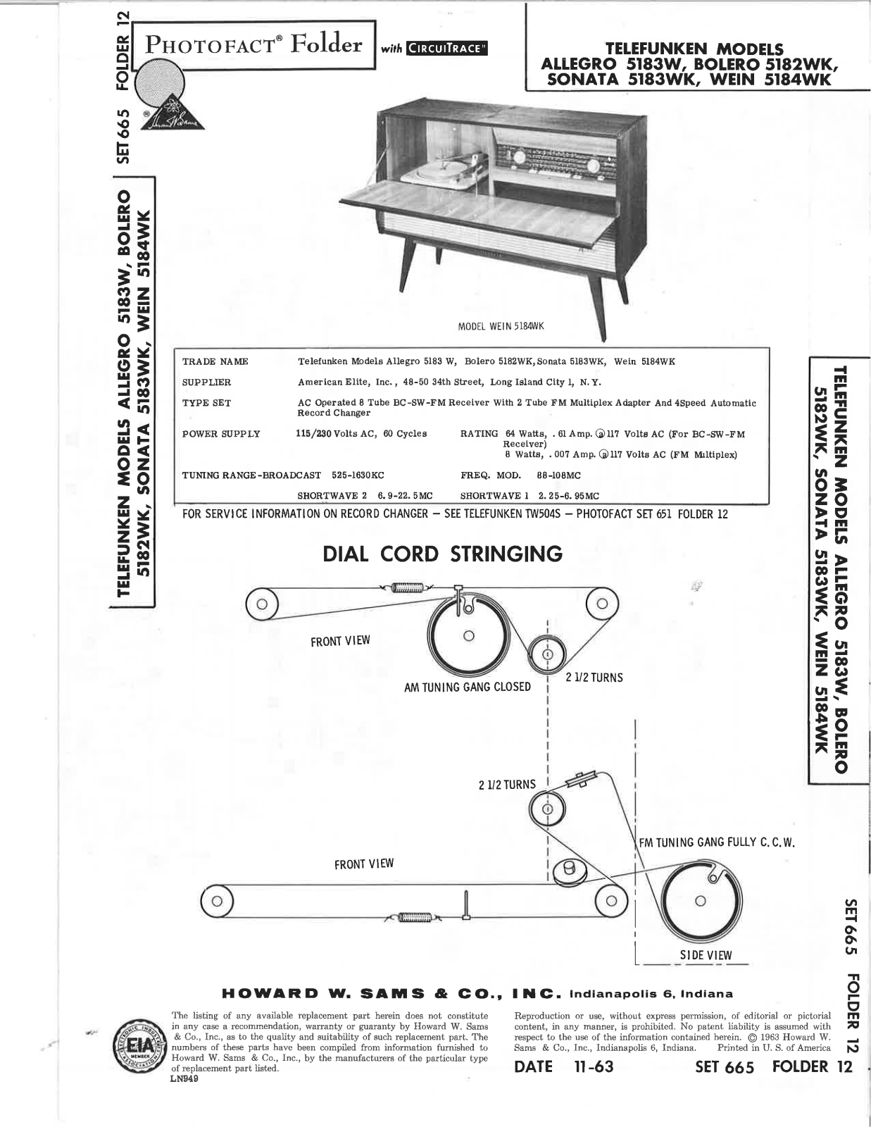 Telefunken Allegro 5183w User Manual